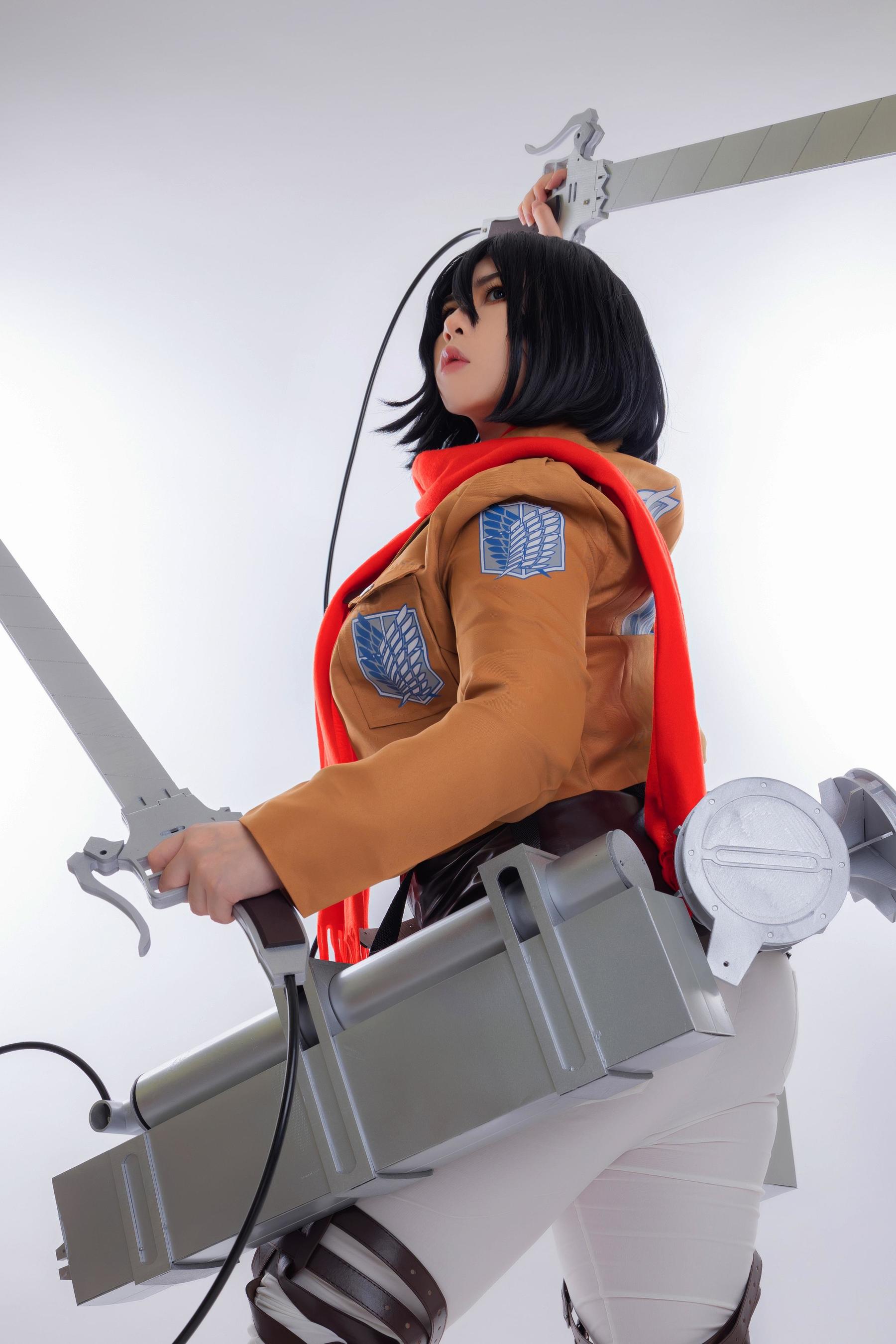 Uy Uy – Mikasa Cosplay-第35张