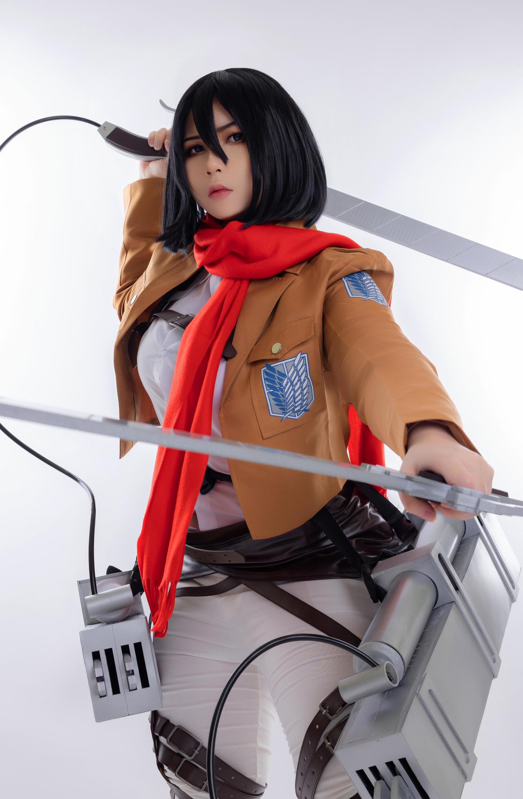 Uy Uy – Mikasa Cosplay-第34张