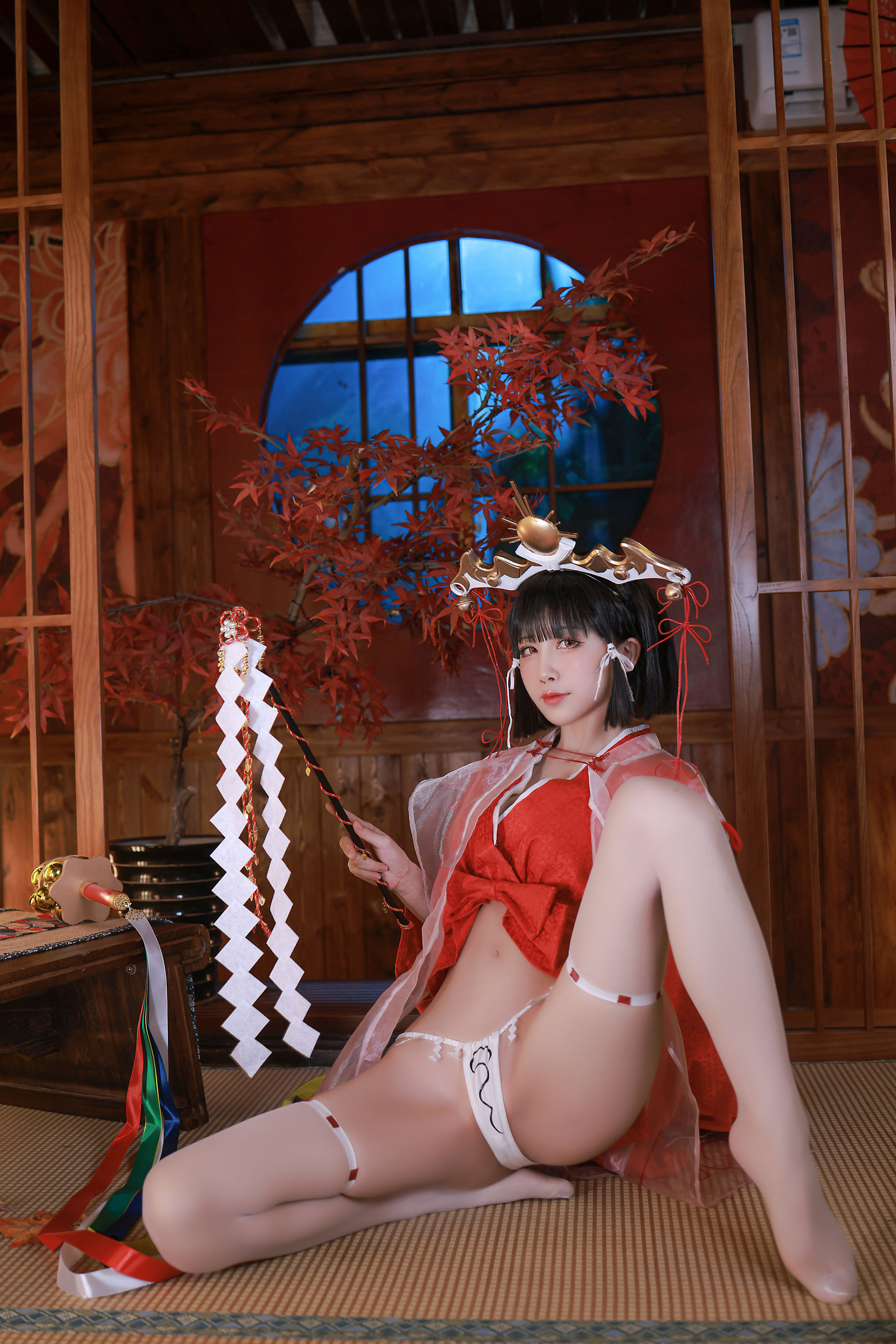 动漫博主水淼aqua – 黑兽 辉夜巫女 Cosplay-第70张
