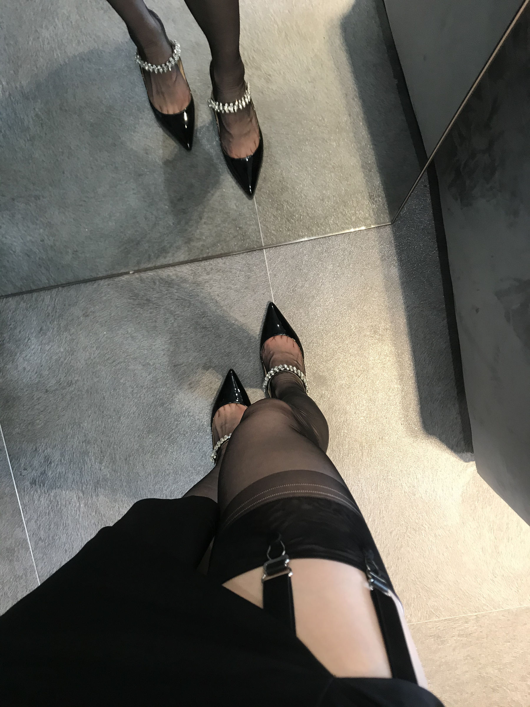 丝足博主麋鹿_Monroe 2020.07.12 黑色吊袜 Cosplay-第66张