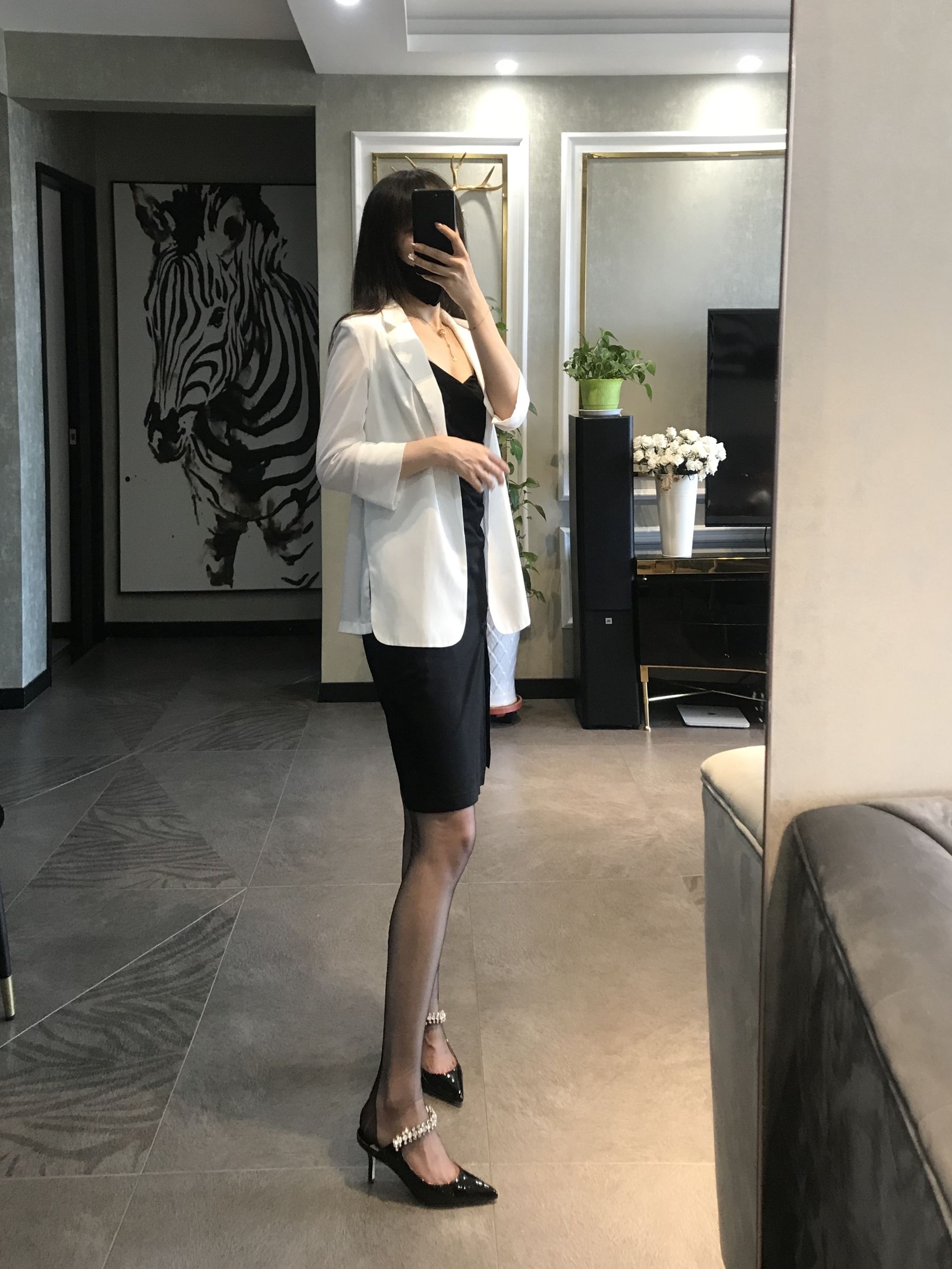 丝足博主麋鹿_Monroe 2020.07.12 黑色吊袜 Cosplay-第64张