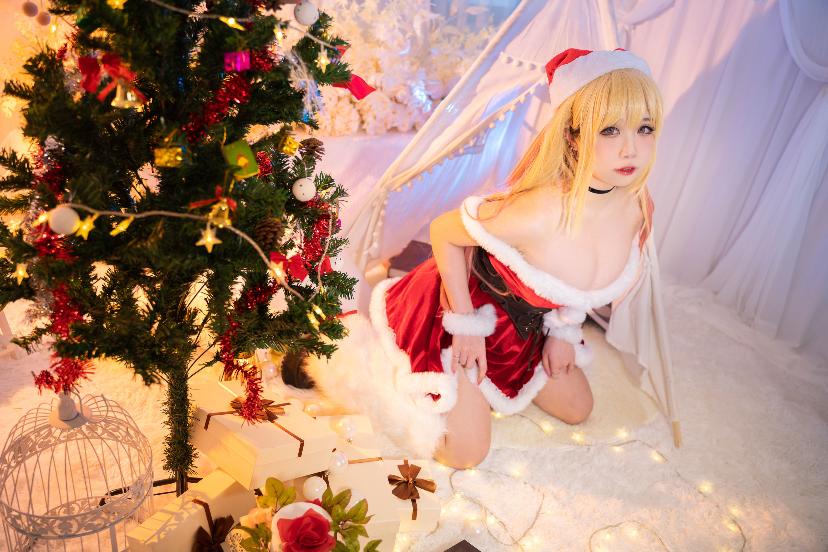 贞子蜜桃 – 喜多川夢海 圣诞 Cosplay-第56张