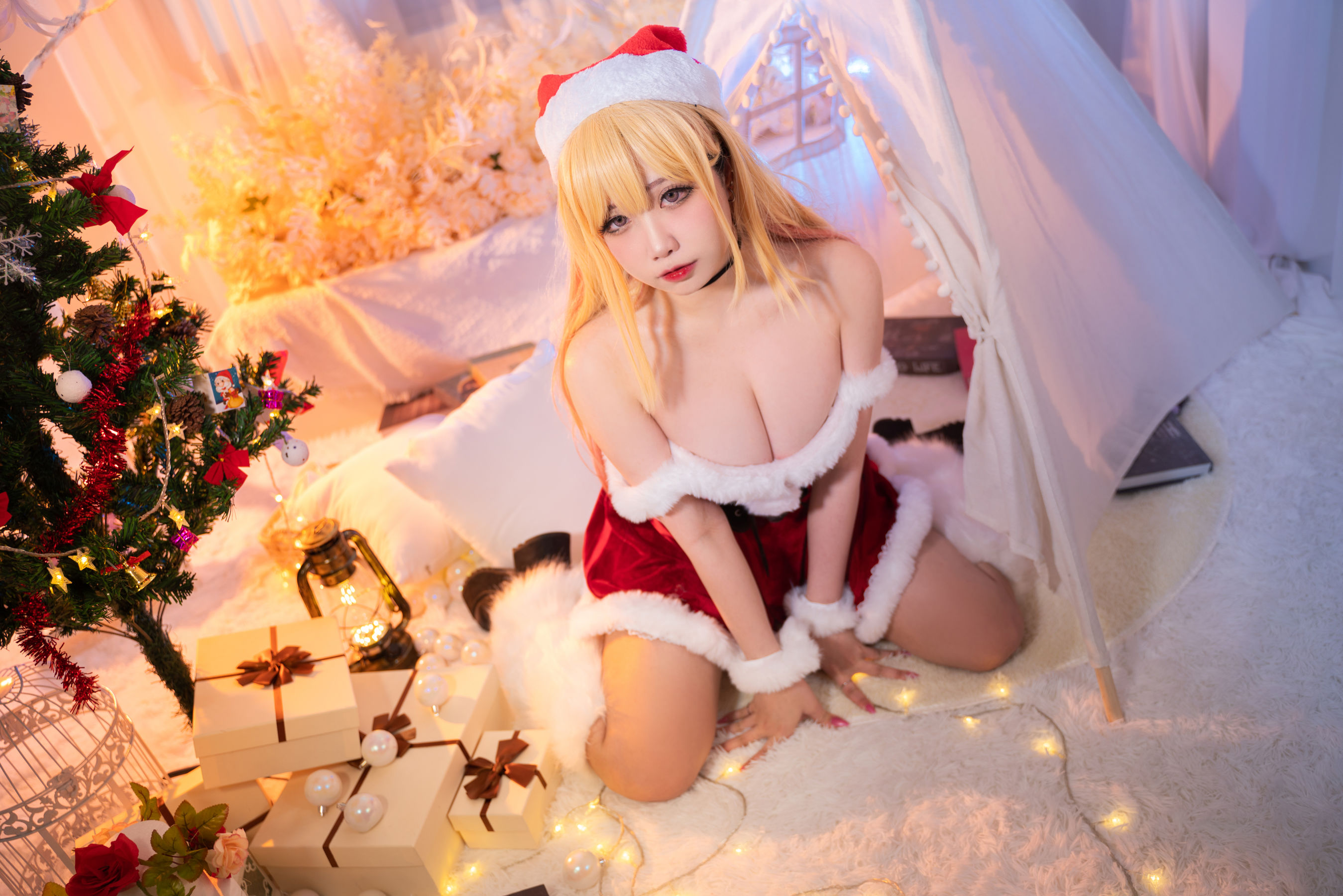 贞子蜜桃 – 喜多川夢海 圣诞 Cosplay-第40张