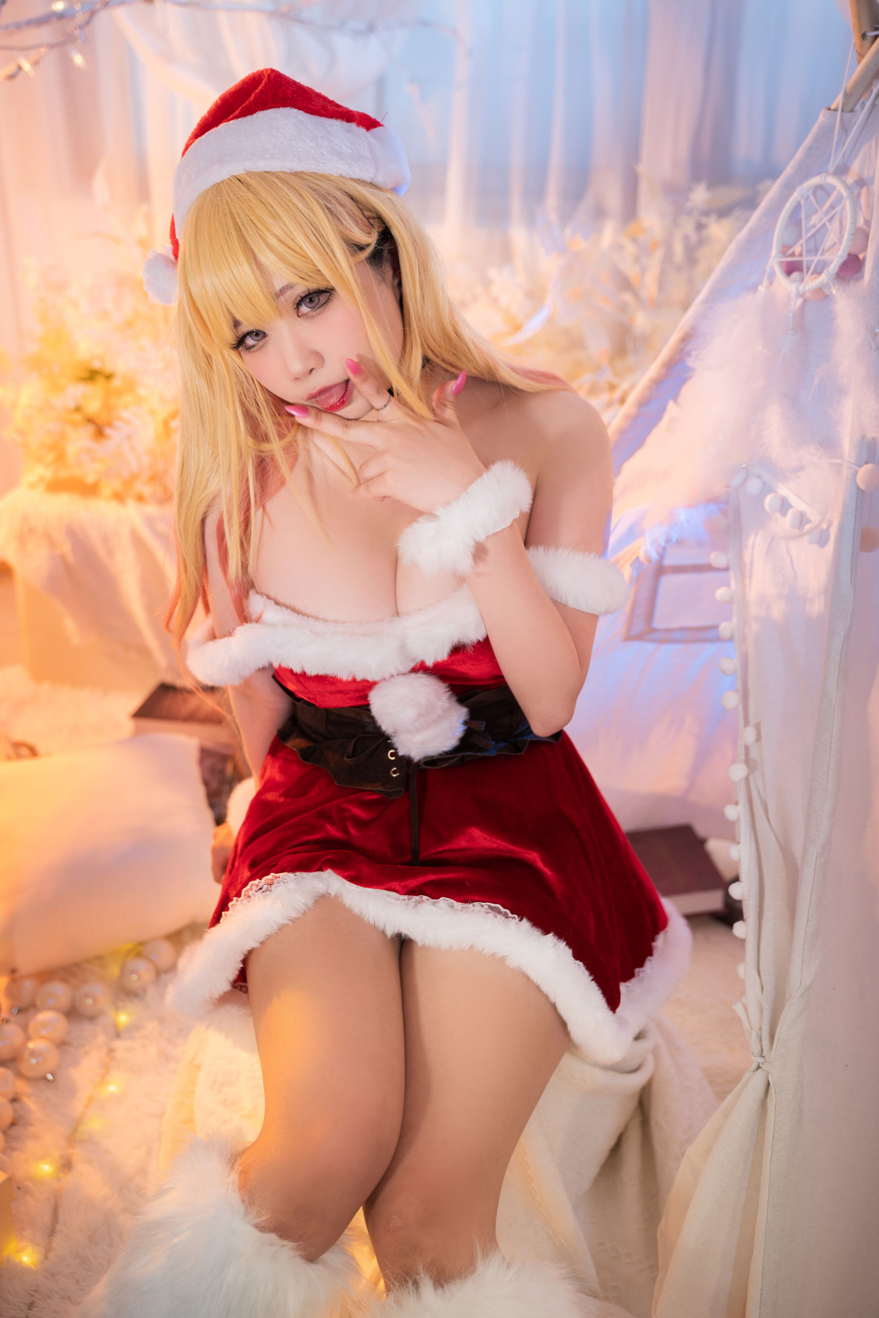 贞子蜜桃 – 喜多川夢海 圣诞 Cosplay-第51张