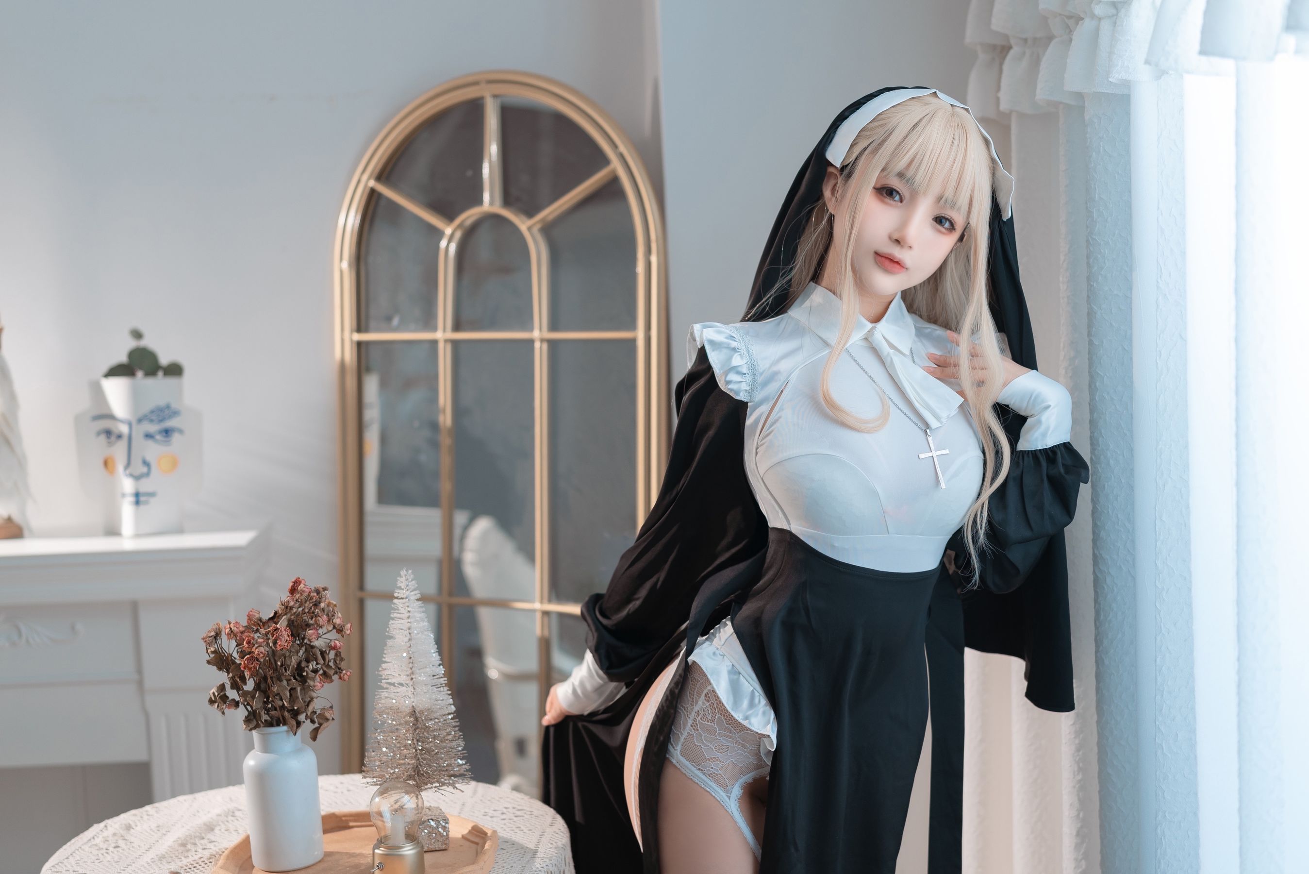 桜井宁宁 – 修女 Cosplay-第38张