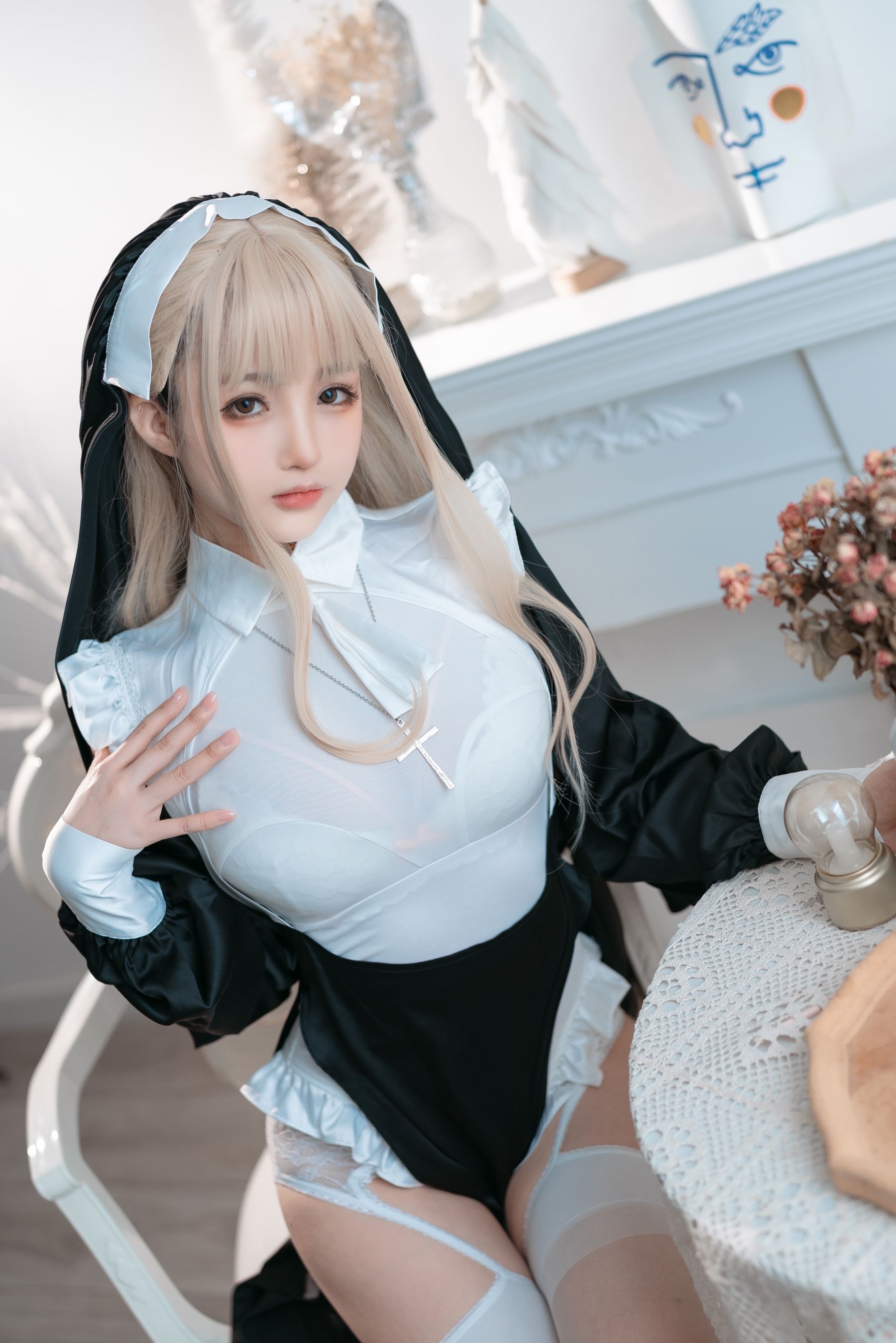 桜井宁宁 – 修女 Cosplay-第37张