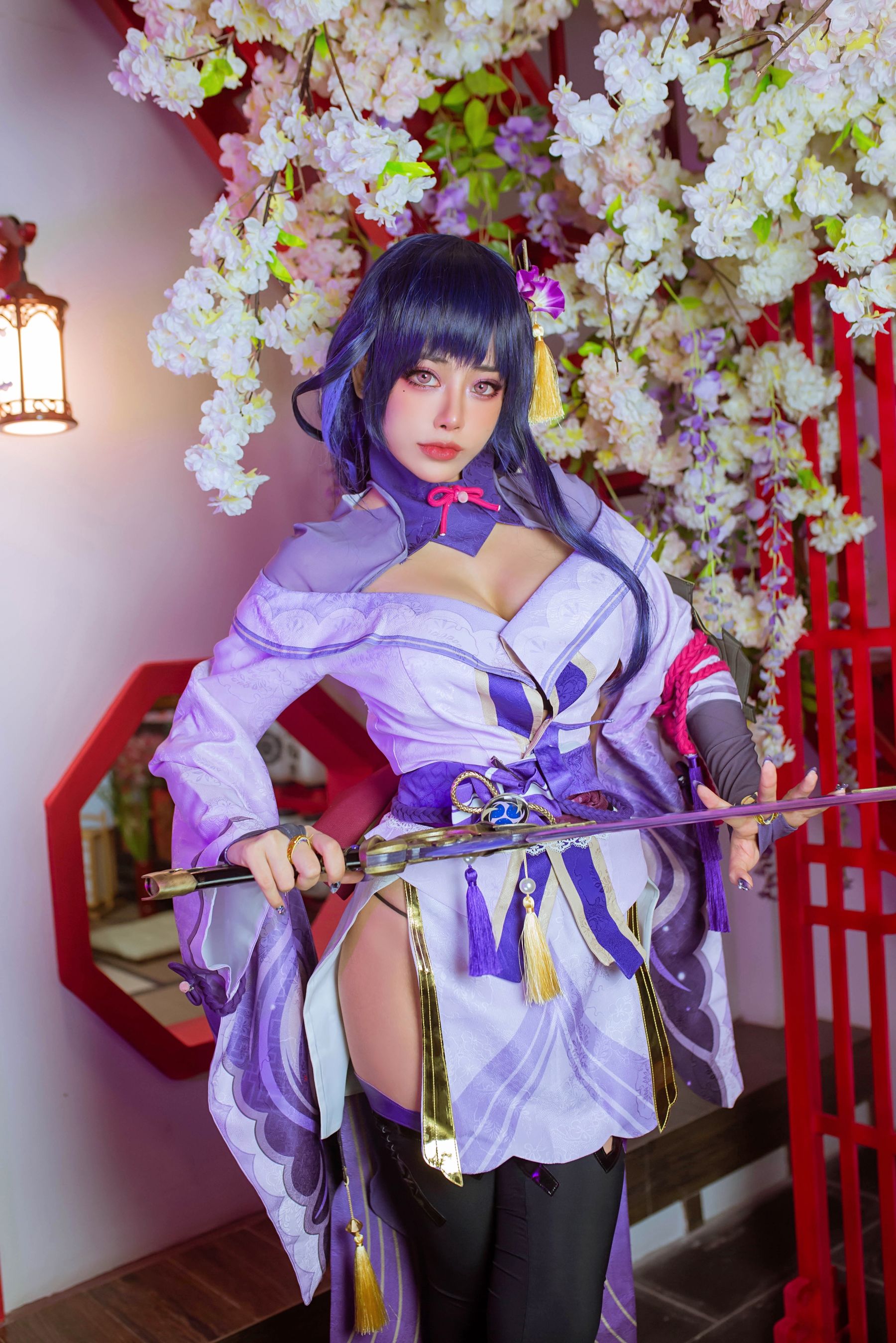 日本性感萝莉Byoru – Raiden Shogun Cosplay-第47张