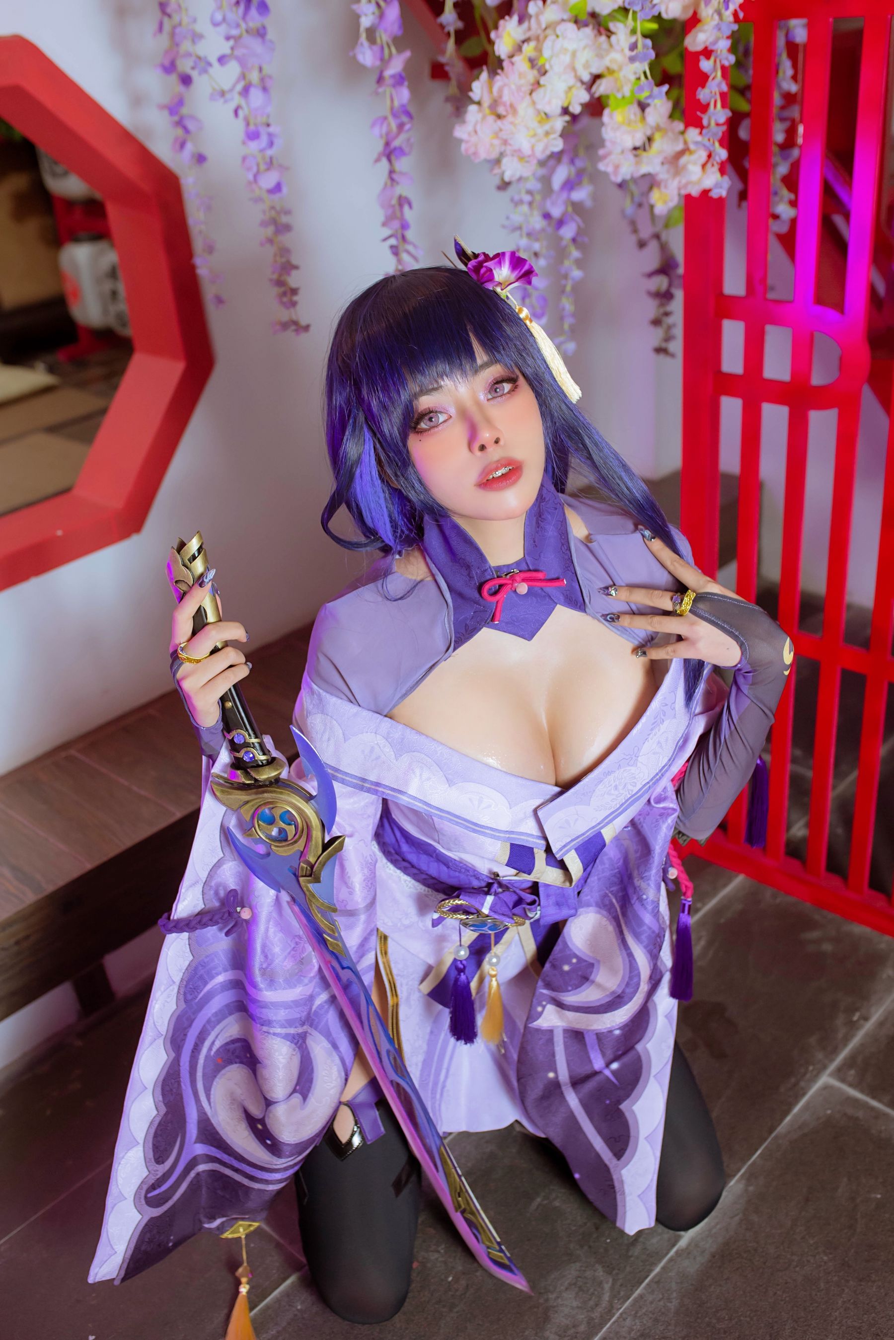 日本性感萝莉Byoru – Raiden Shogun Cosplay-第48张