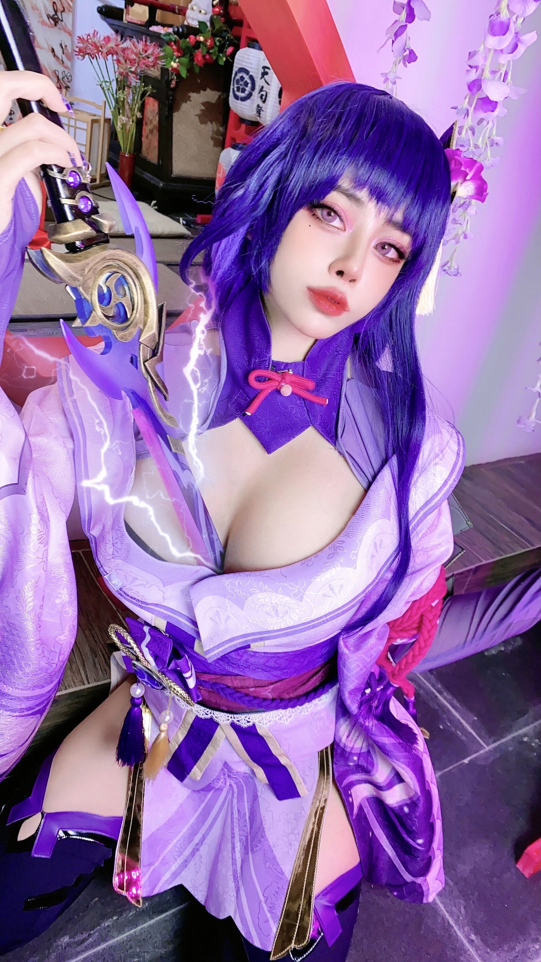 日本性感萝莉Byoru – Raiden Shogun Cosplay-第1张