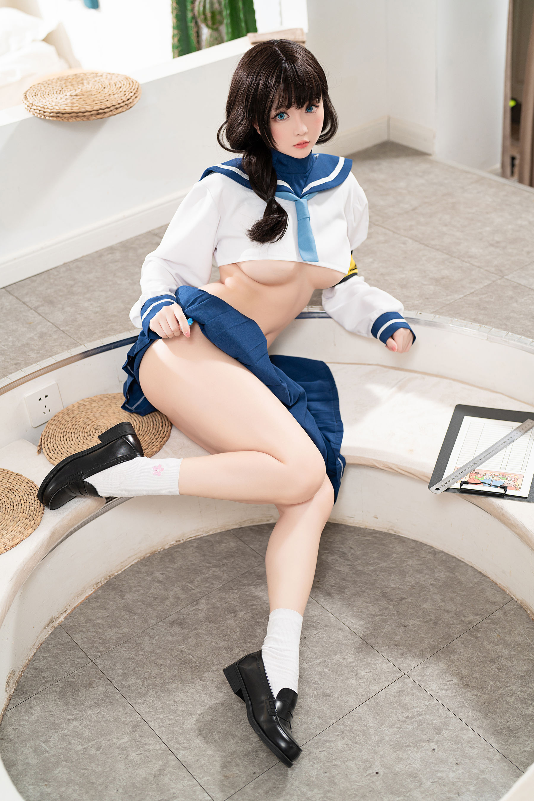Coser小姐姐星之迟迟 – 风纪委员 Cosplay-第73张