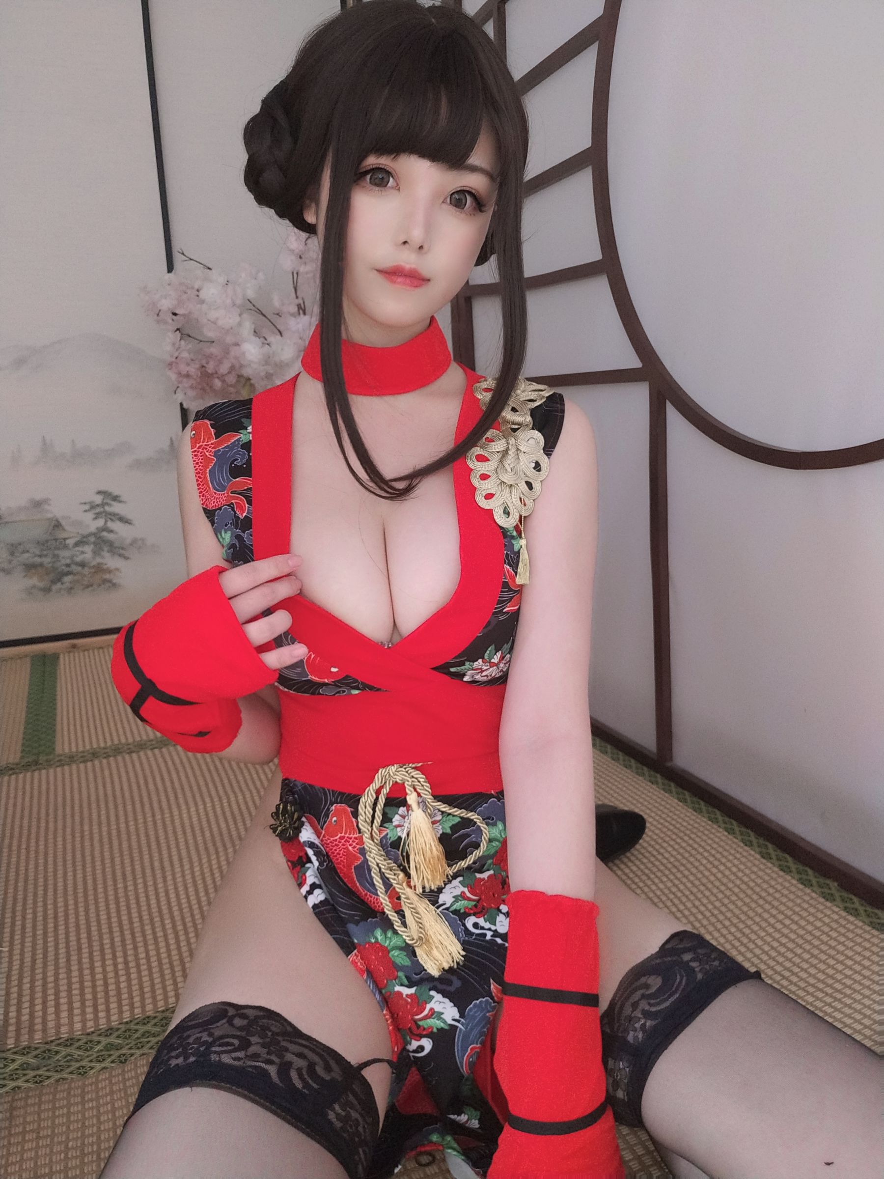萌系小姐姐蜜汁猫裘 – 红武士 Cosplay-第40张