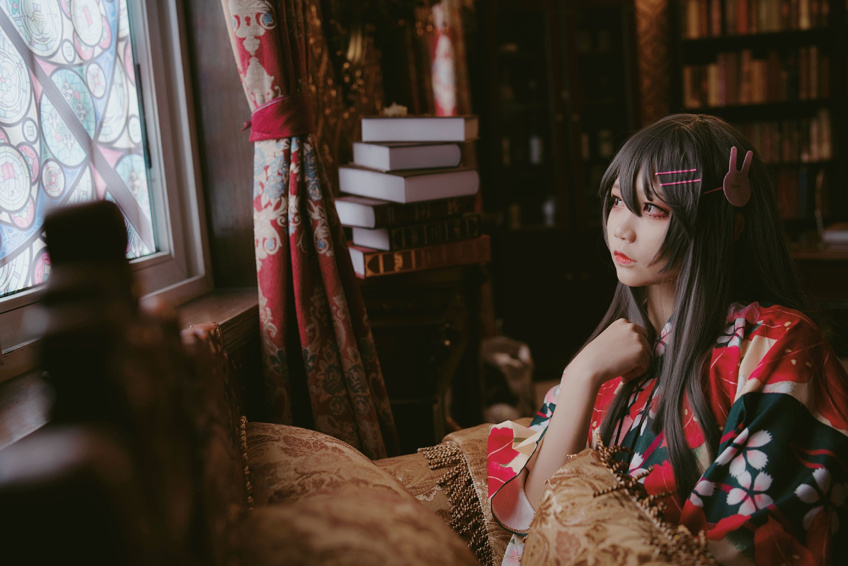 [萝莉COS] 清纯少女五更百鬼 – 樱岛麻衣兔女郎 Cosplay-第31张