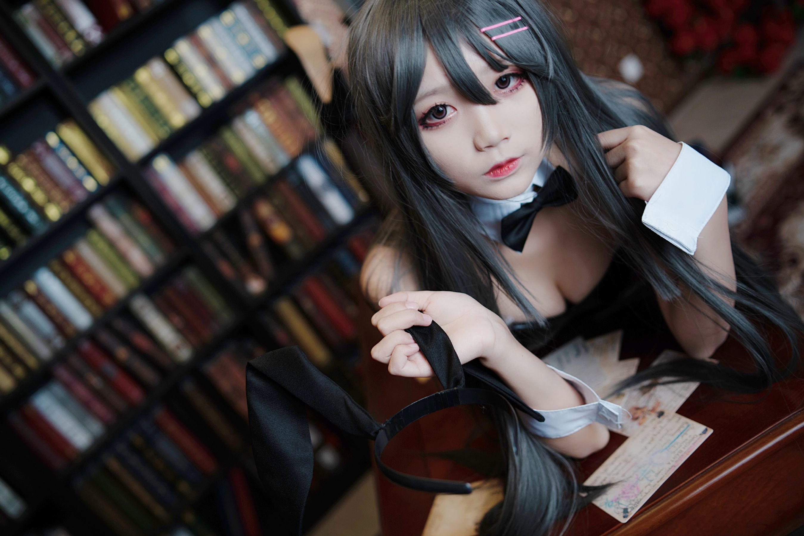 [萝莉COS] 清纯少女五更百鬼 – 樱岛麻衣兔女郎 Cosplay-第35张