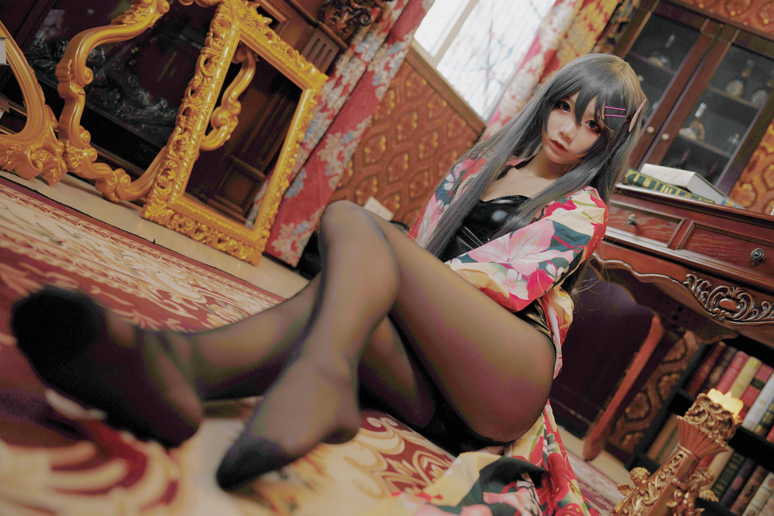 [萝莉COS] 清纯少女五更百鬼 – 樱岛麻衣兔女郎 Cosplay-第32张
