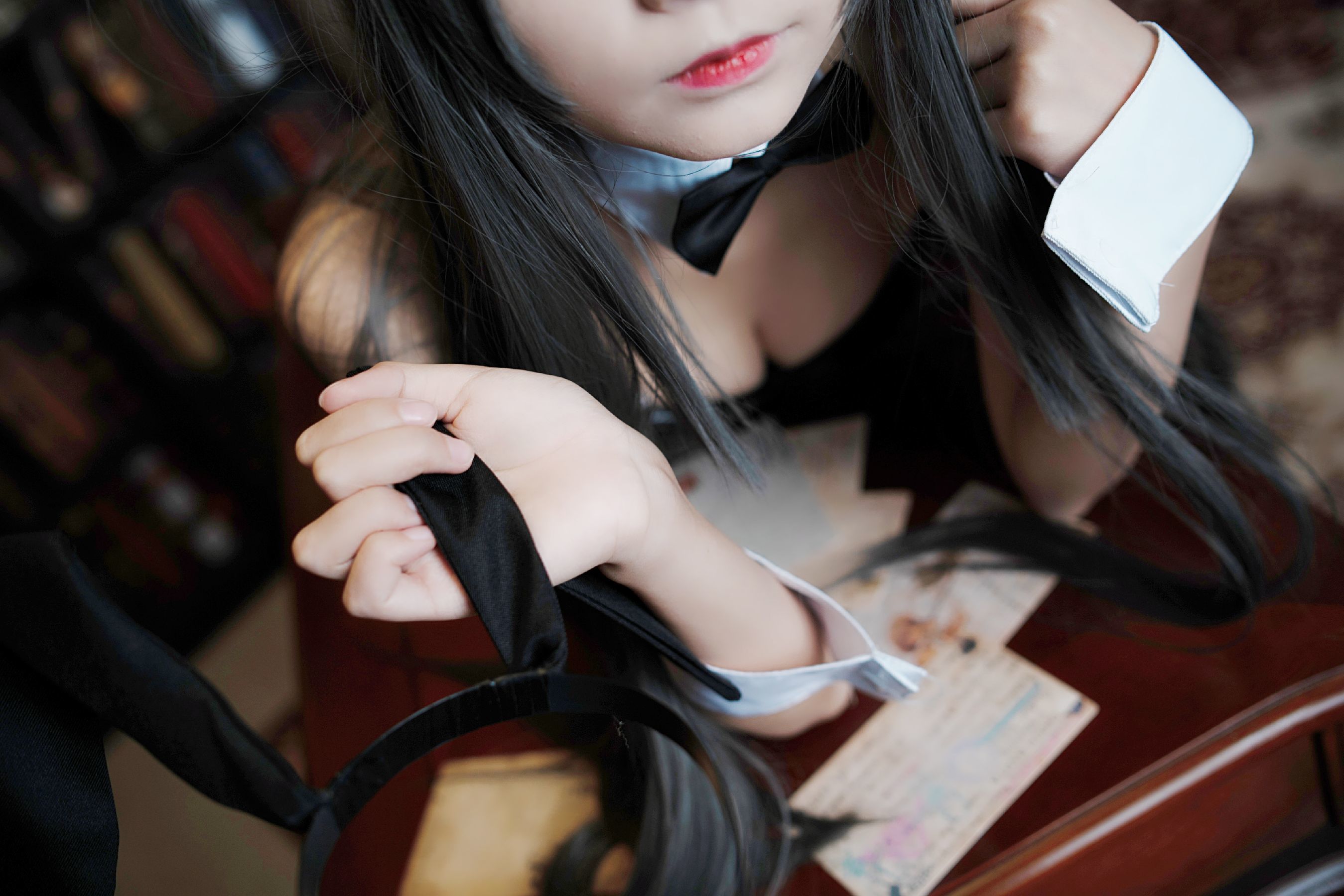 [萝莉COS] 清纯少女五更百鬼 – 樱岛麻衣兔女郎 Cosplay-第34张