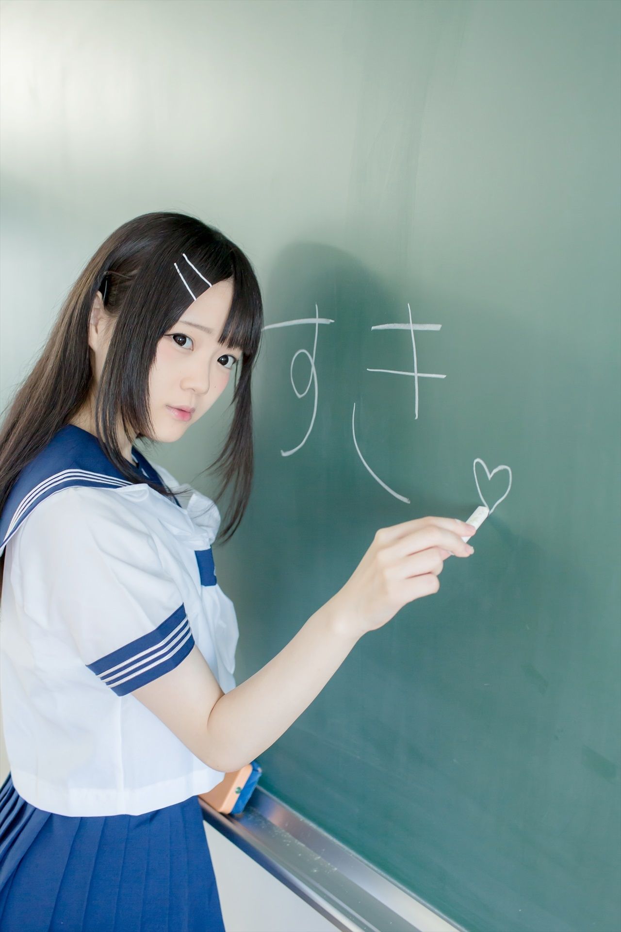 [まきろん。]君夏 – 君と僕の夏休み 紺スク Cosplay-第1张
