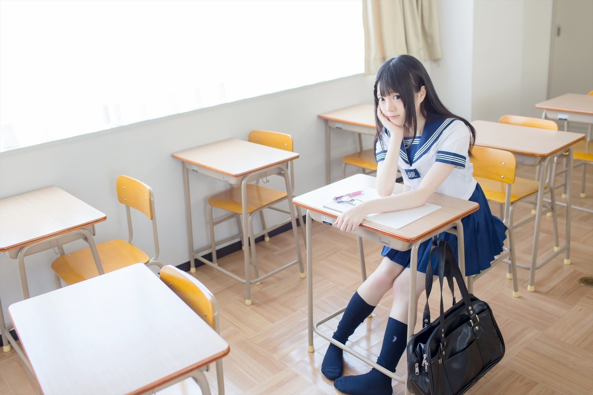 [まきろん。]君夏 – 君と僕の夏休み 紺スク Cosplay-第68张