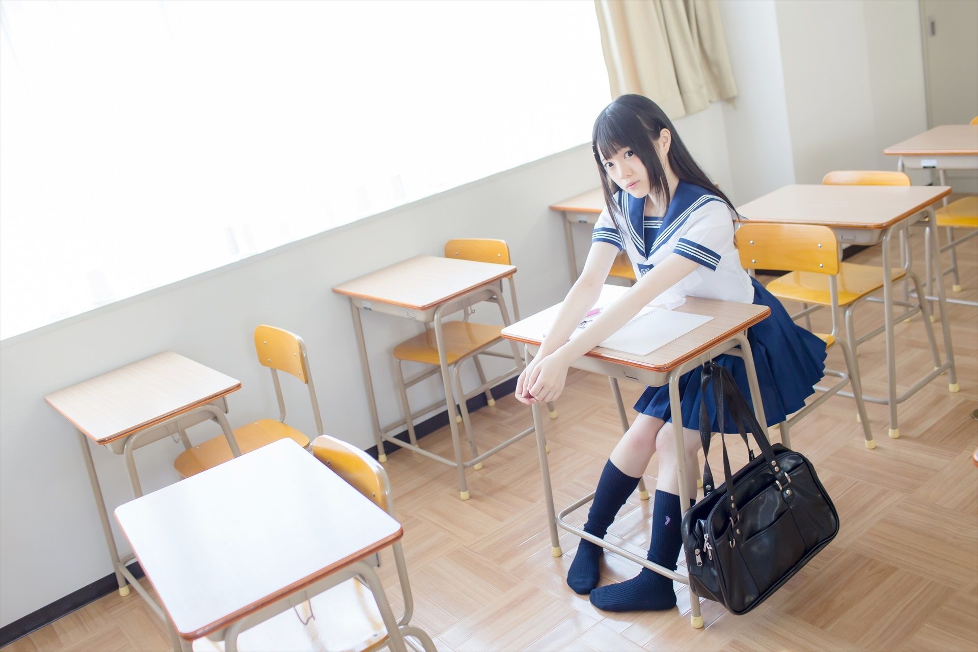 [まきろん。]君夏 – 君と僕の夏休み 紺スク Cosplay-第67张