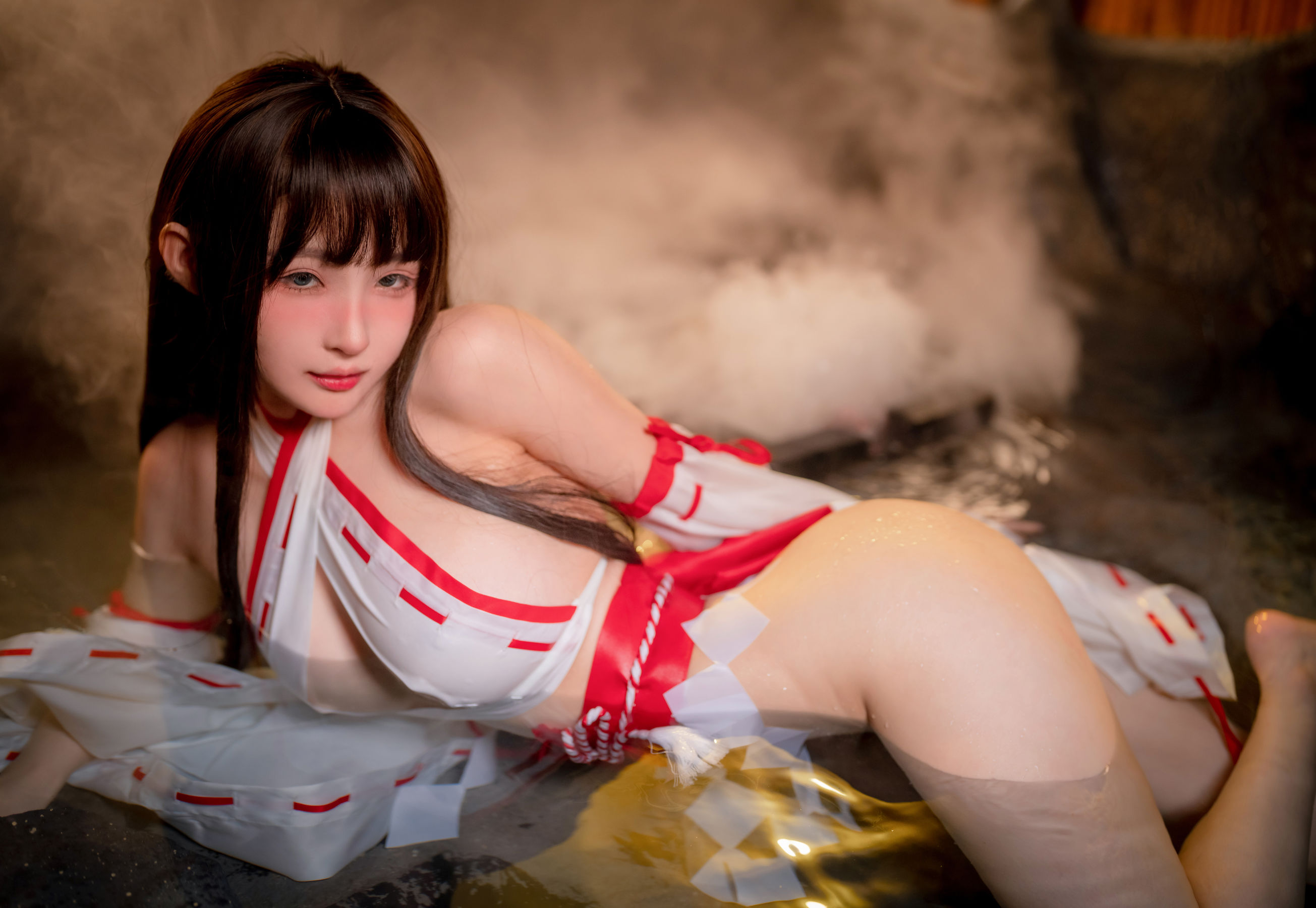 桜井宁宁 – 纯洁巫女 Cosplay-第35张