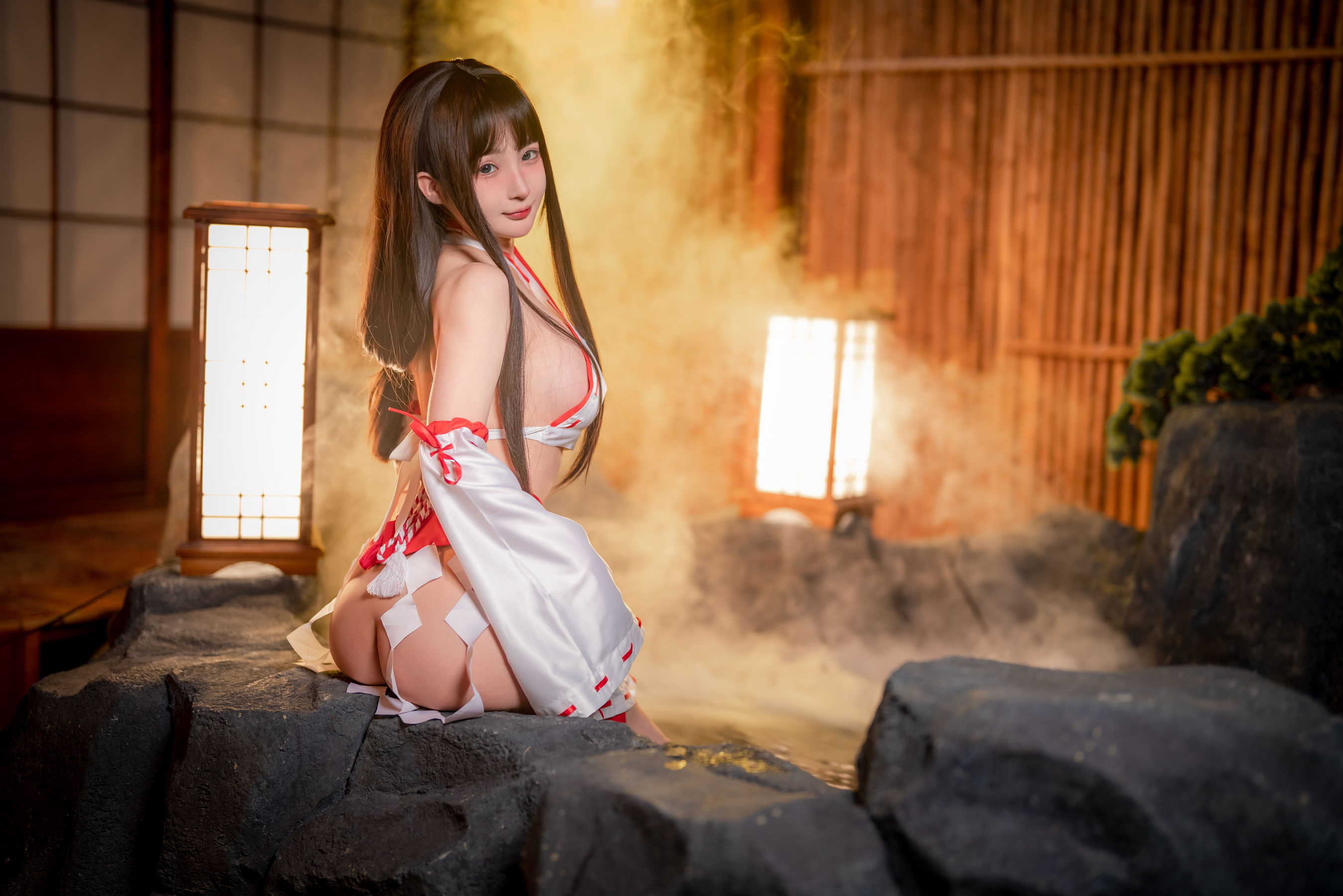 桜井宁宁 – 纯洁巫女 Cosplay-第42张