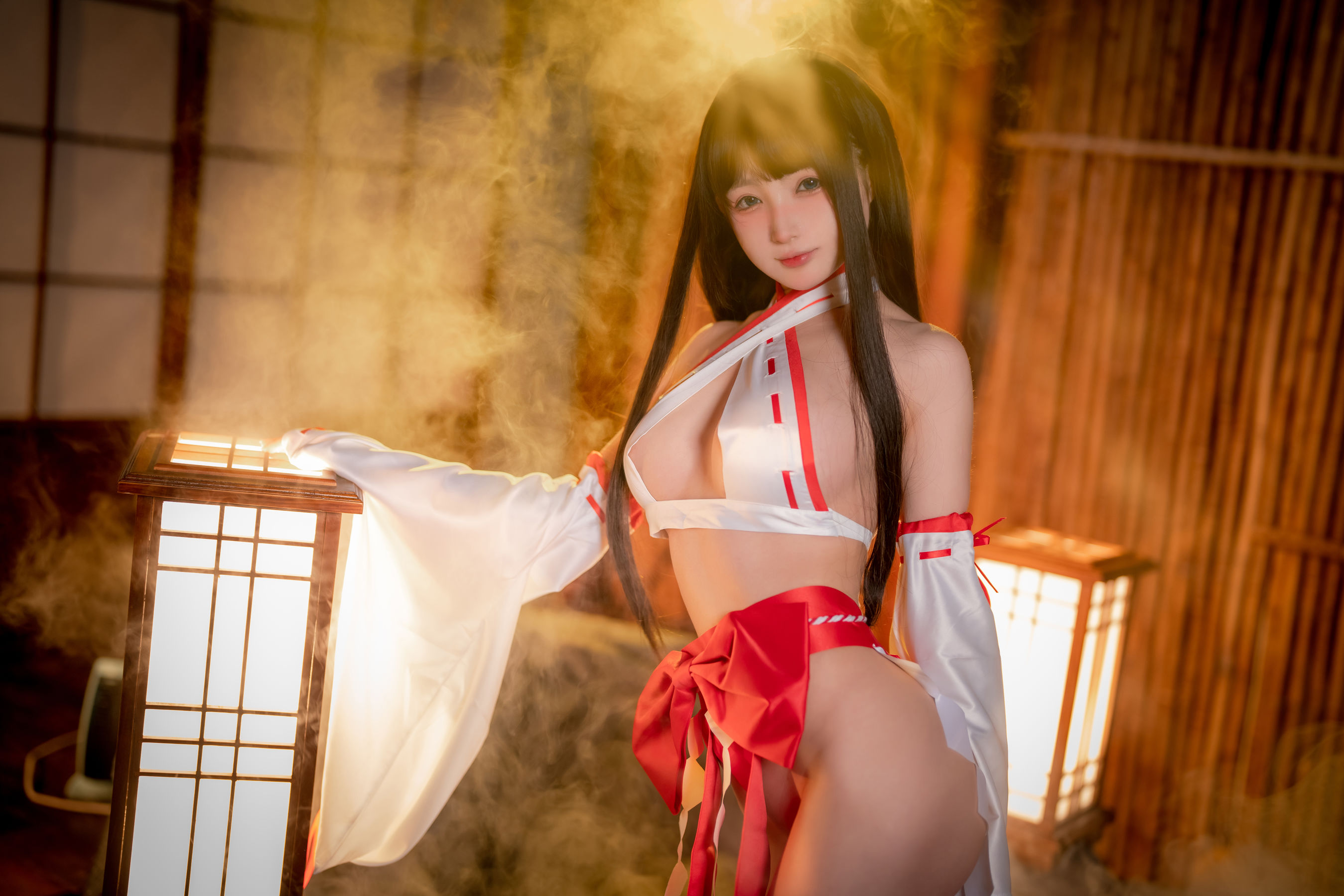 桜井宁宁 – 纯洁巫女 Cosplay-第36张