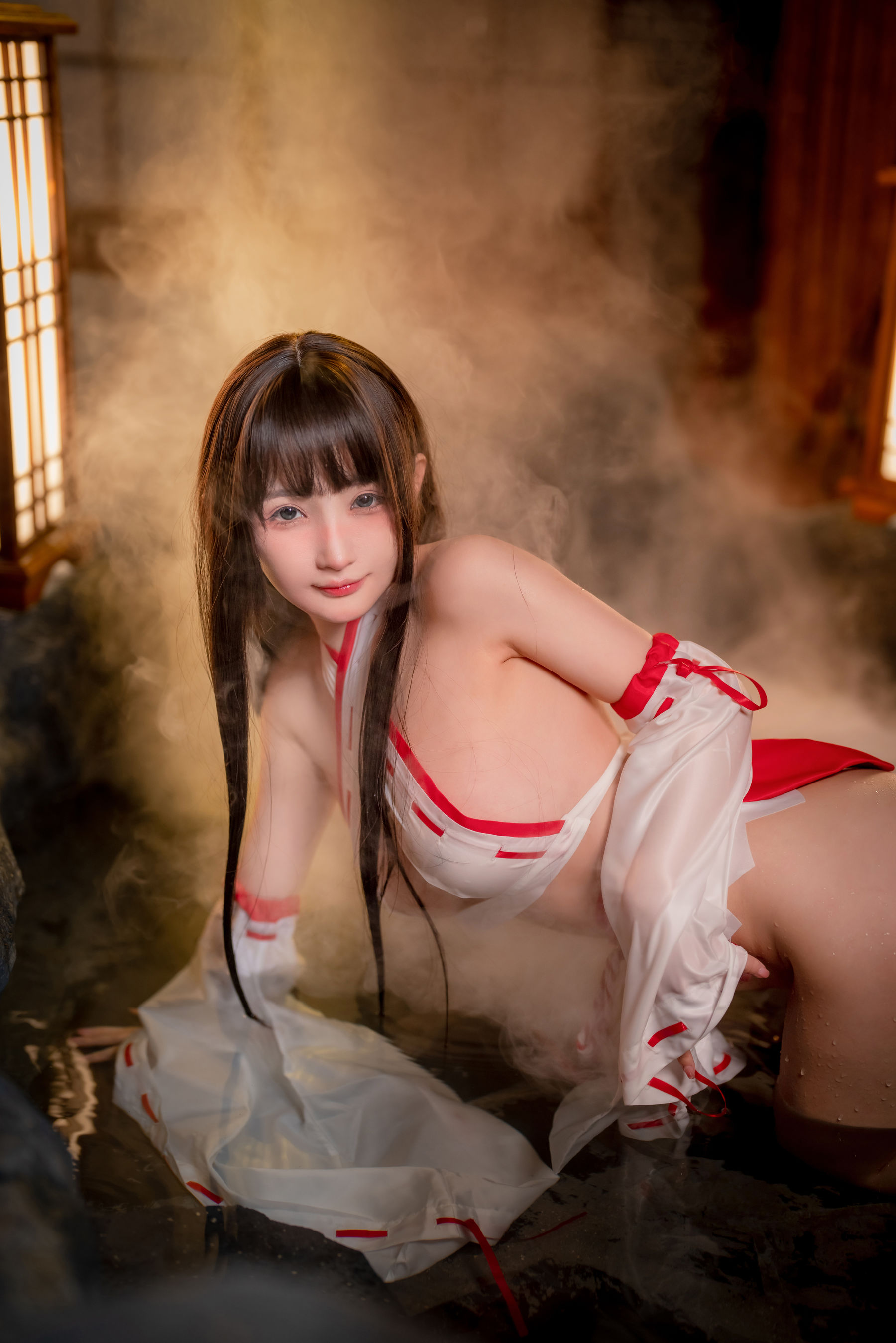 桜井宁宁 – 纯洁巫女 Cosplay-第29张