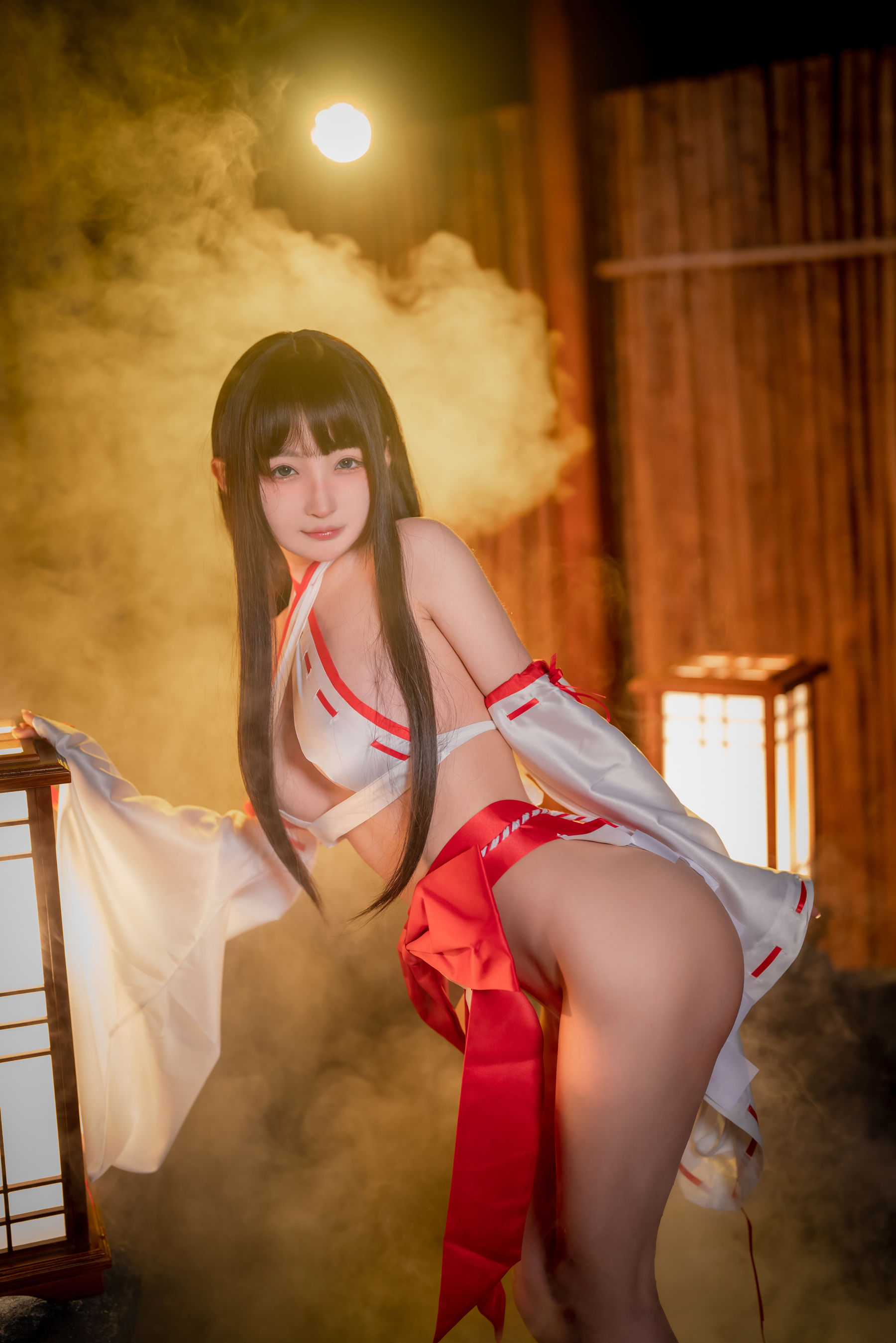 桜井宁宁 – 纯洁巫女 Cosplay-第33张