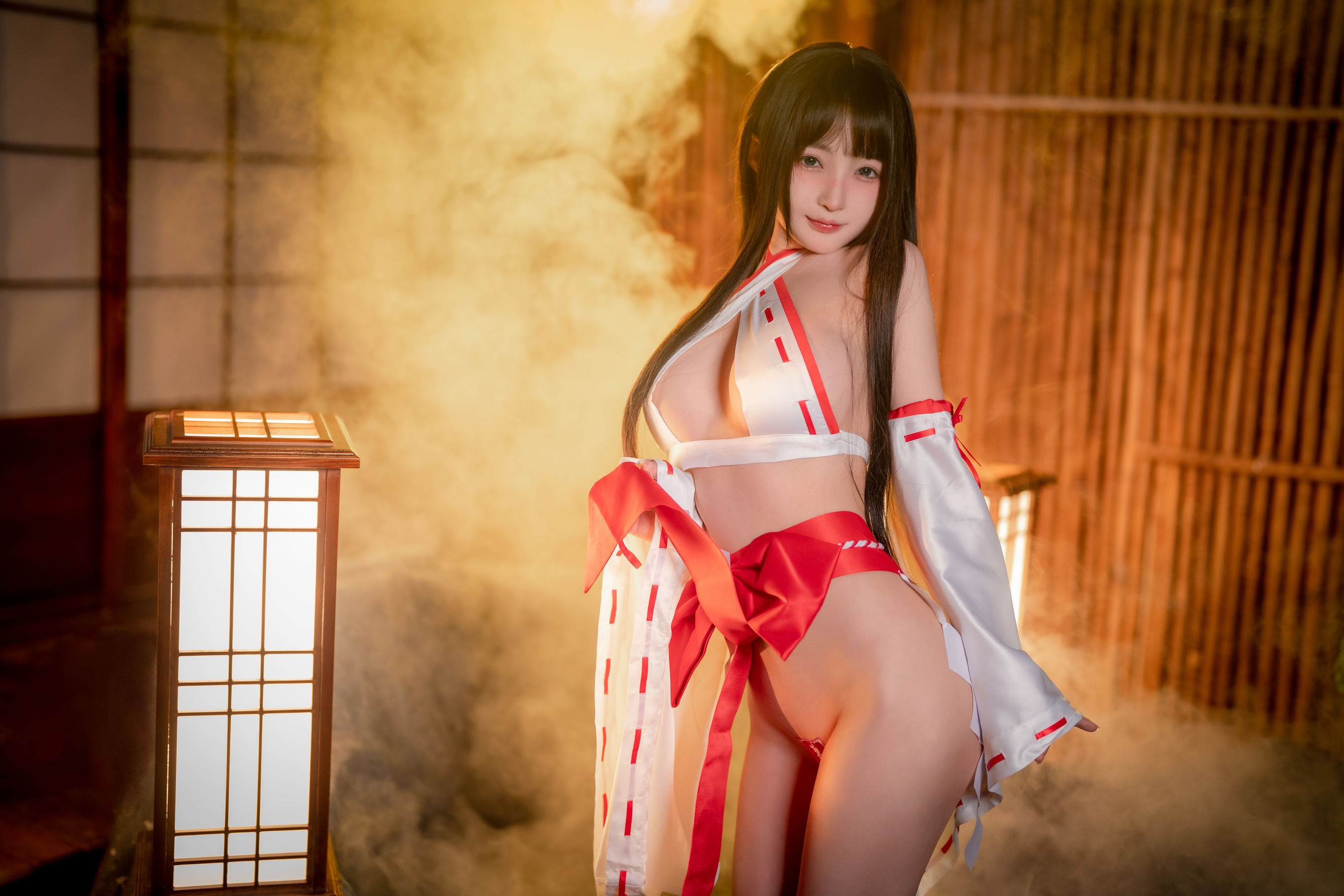 桜井宁宁 – 纯洁巫女 Cosplay-第38张