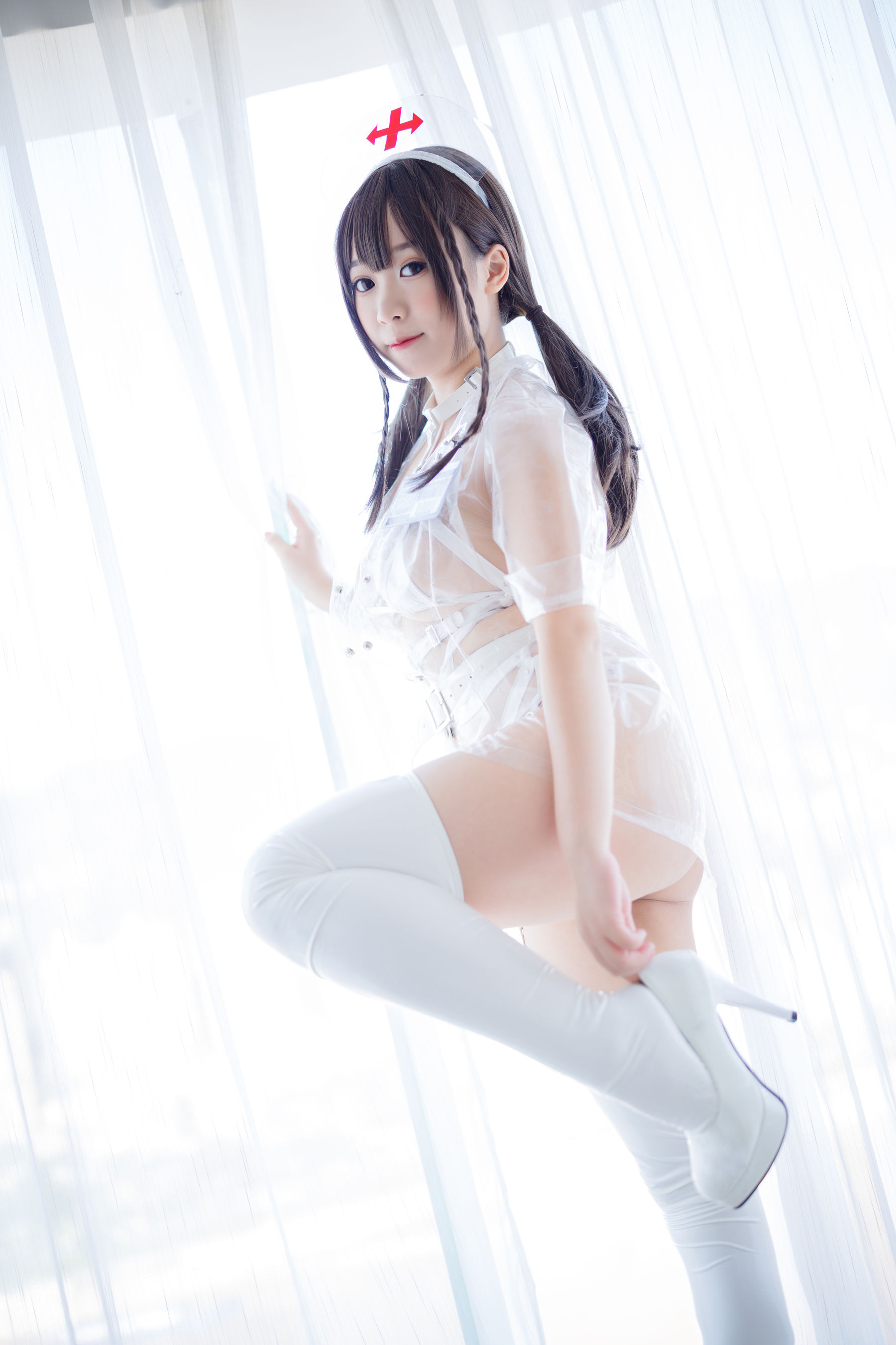 胡桃猫Kurumineko – 透明护士 Cosplay-第50张