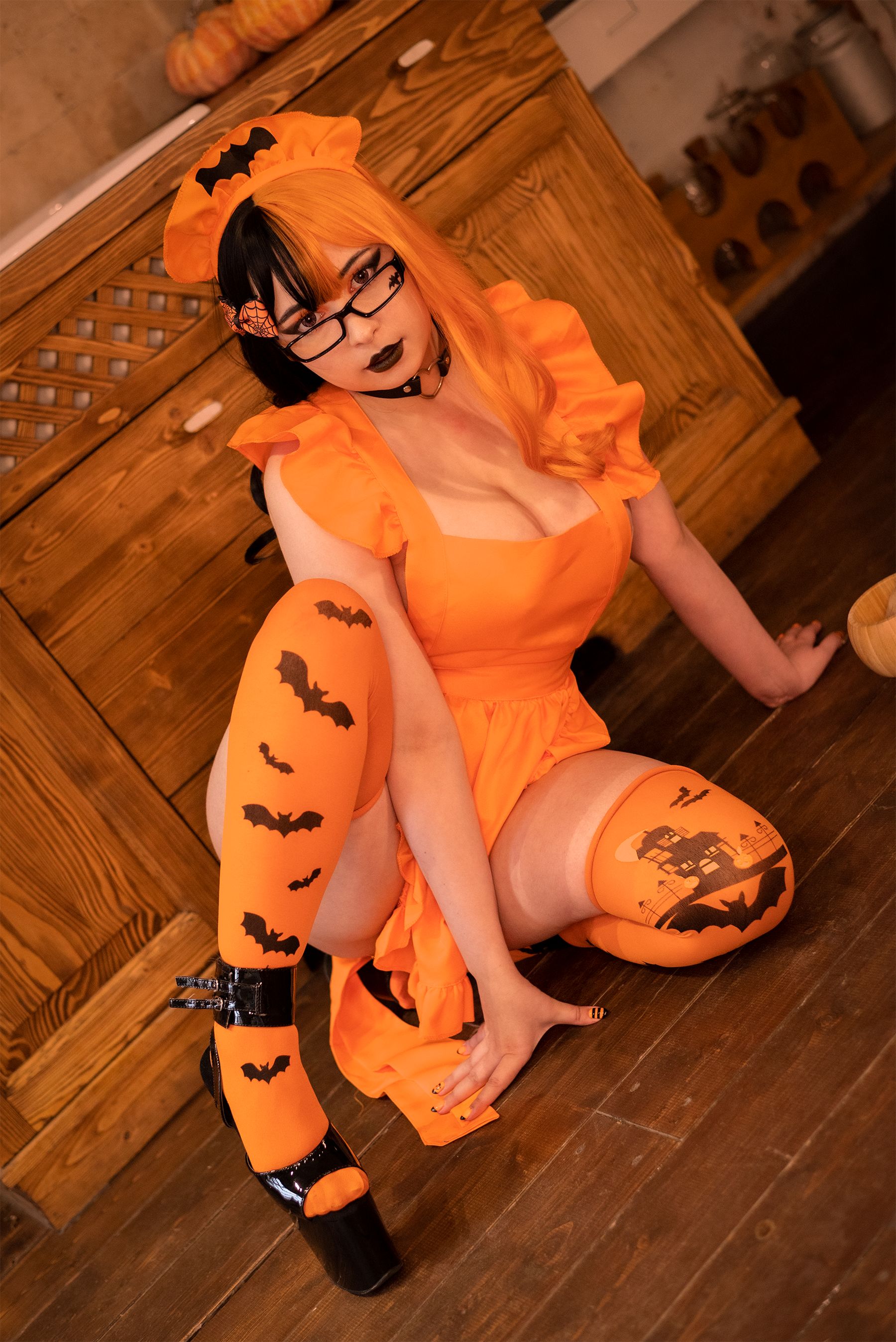Yoshinobi – Pumpkin Milf Cosplay-第29张