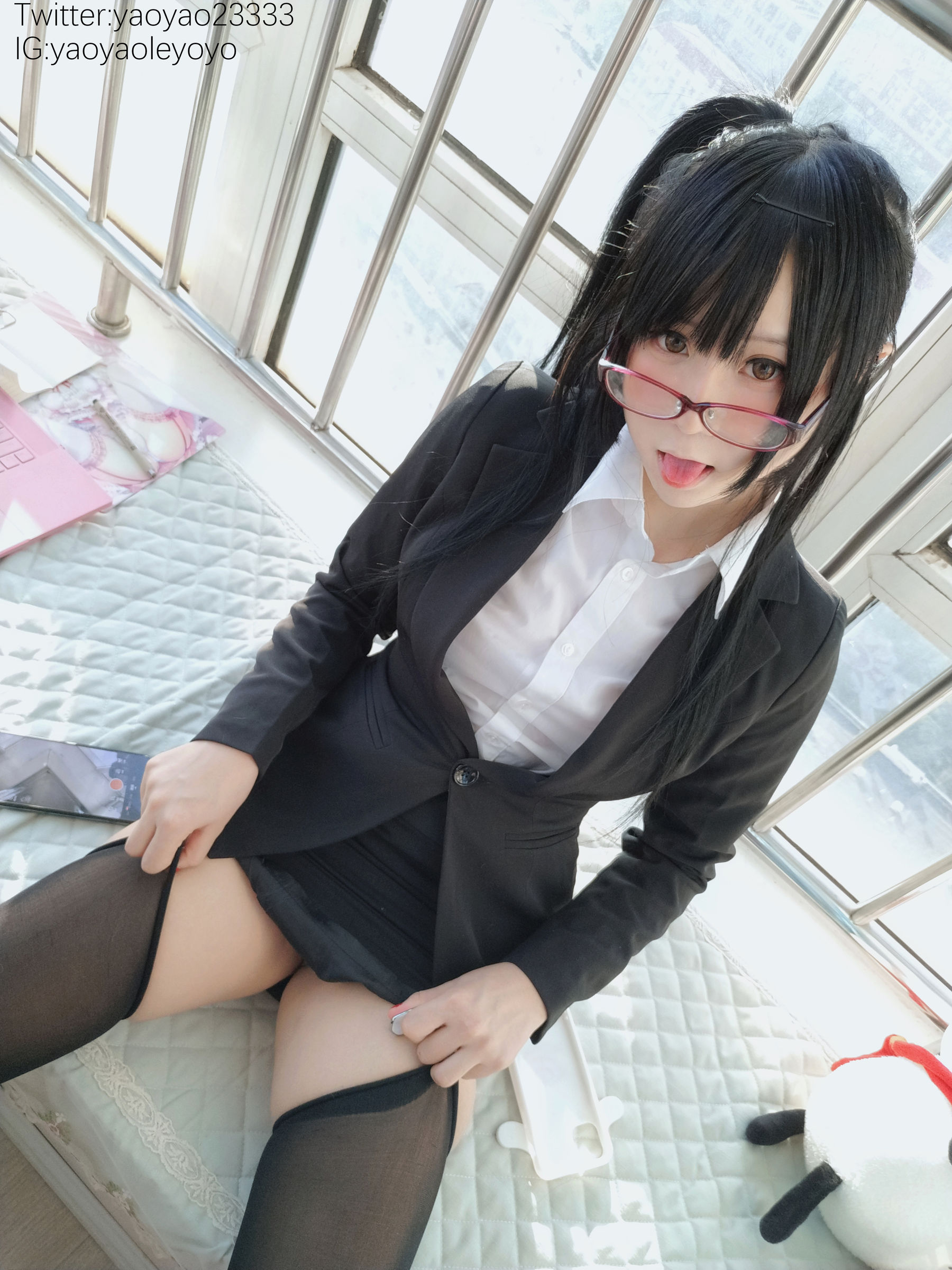 萌妹子Coser摇摇乐yoyo – 补习老师 Cosplay-第85张
