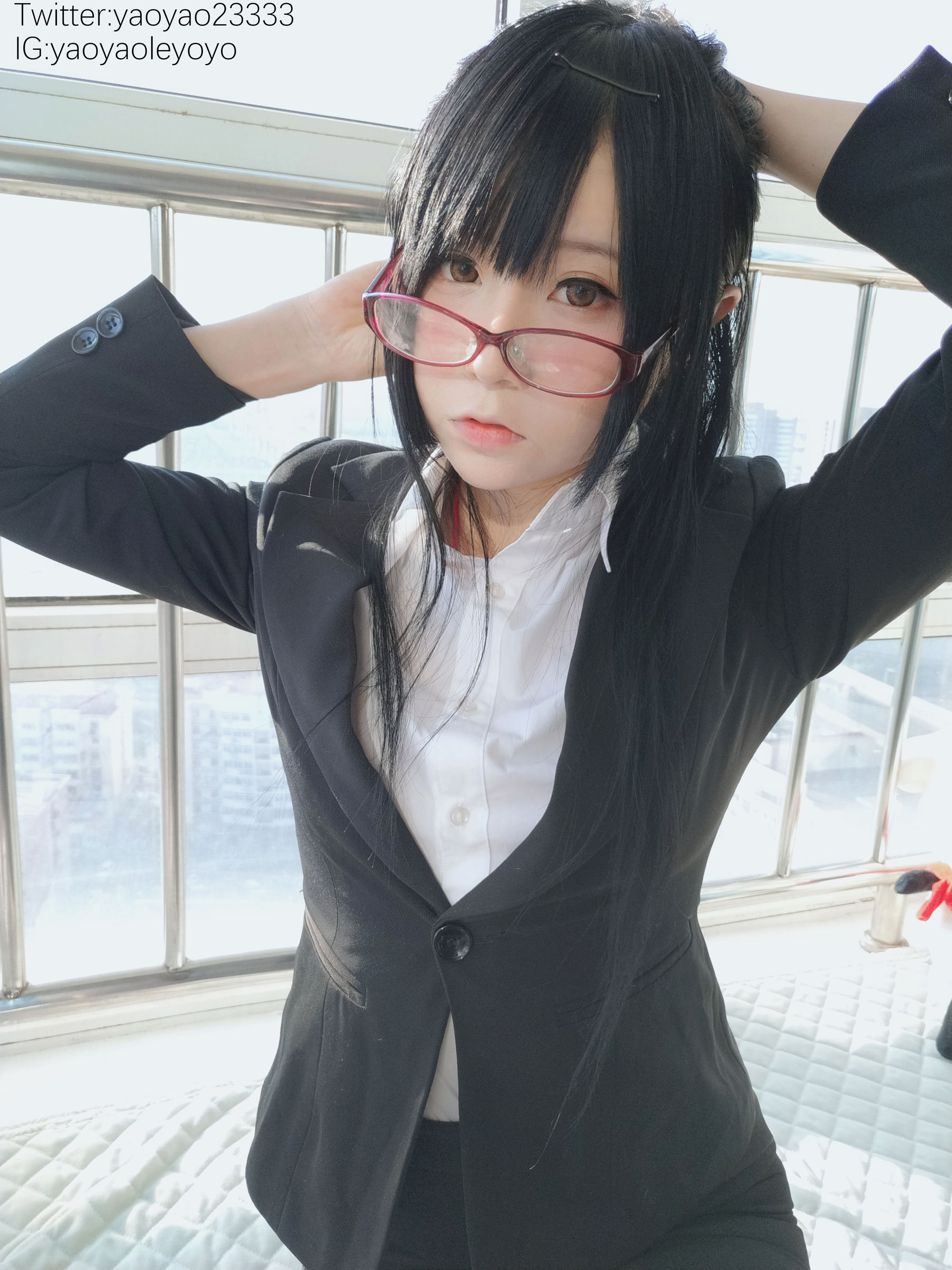 萌妹子Coser摇摇乐yoyo – 补习老师 Cosplay-第98张