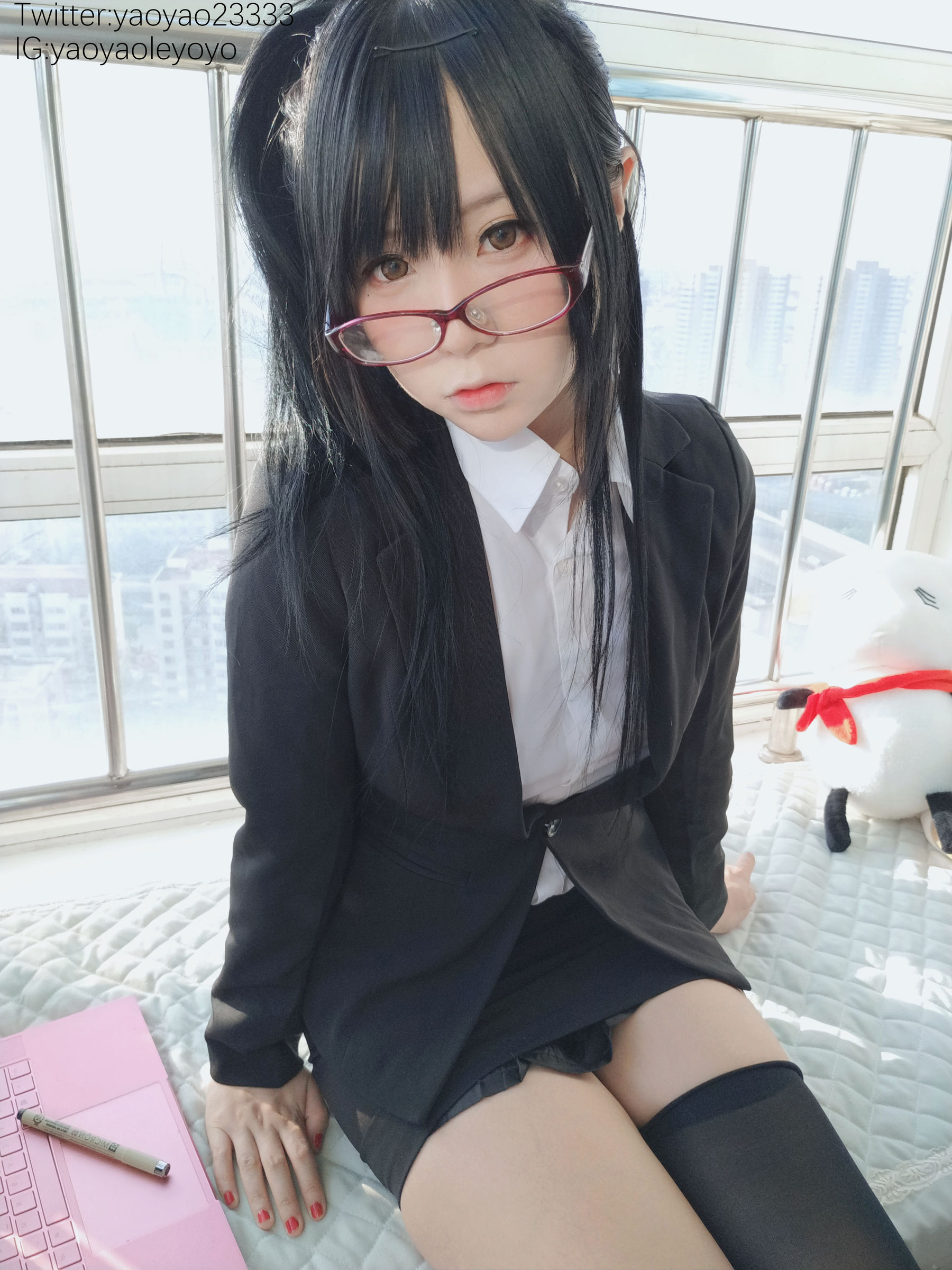 萌妹子Coser摇摇乐yoyo – 补习老师 Cosplay-第38张