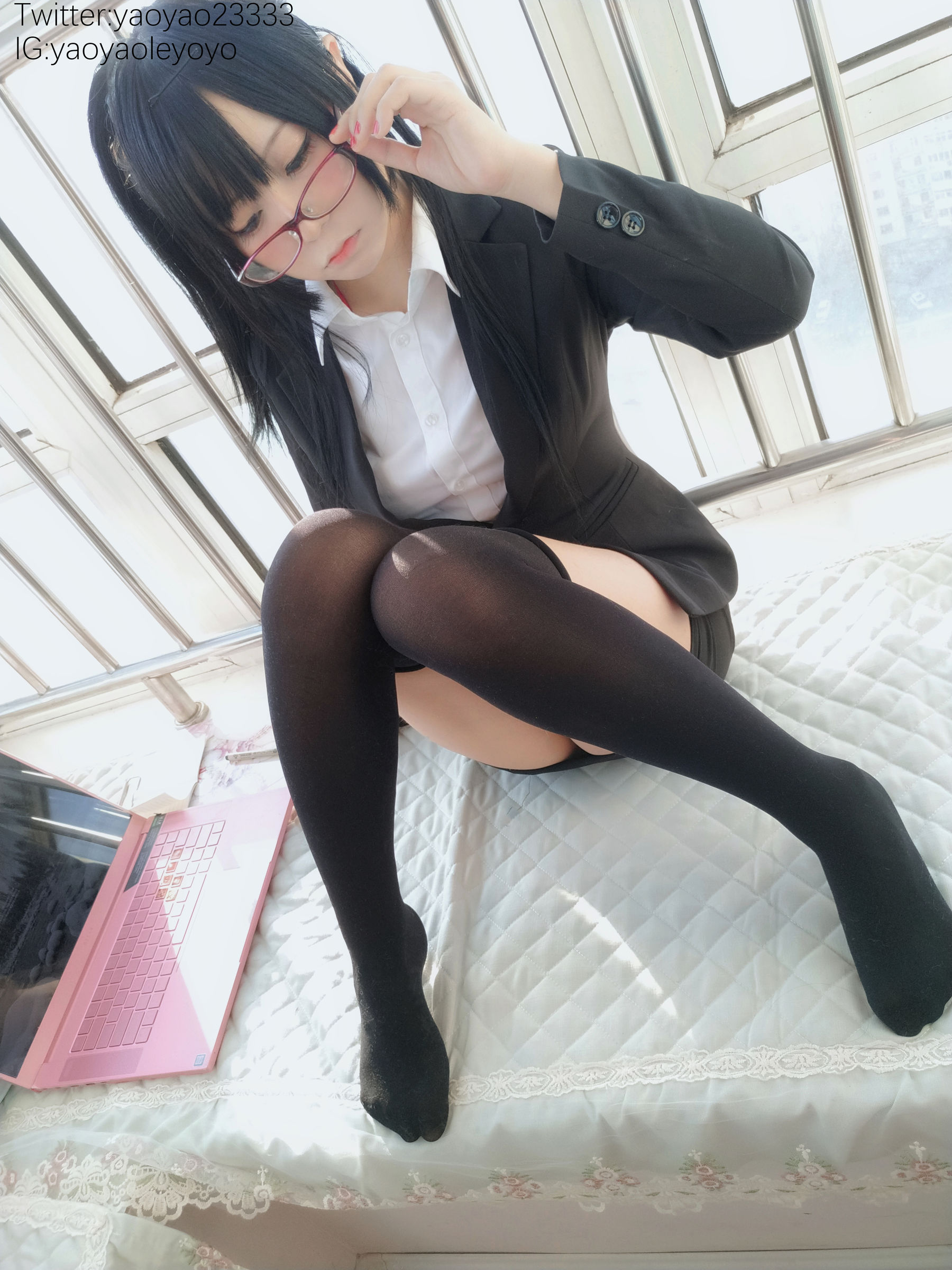 萌妹子Coser摇摇乐yoyo – 补习老师 Cosplay-第80张