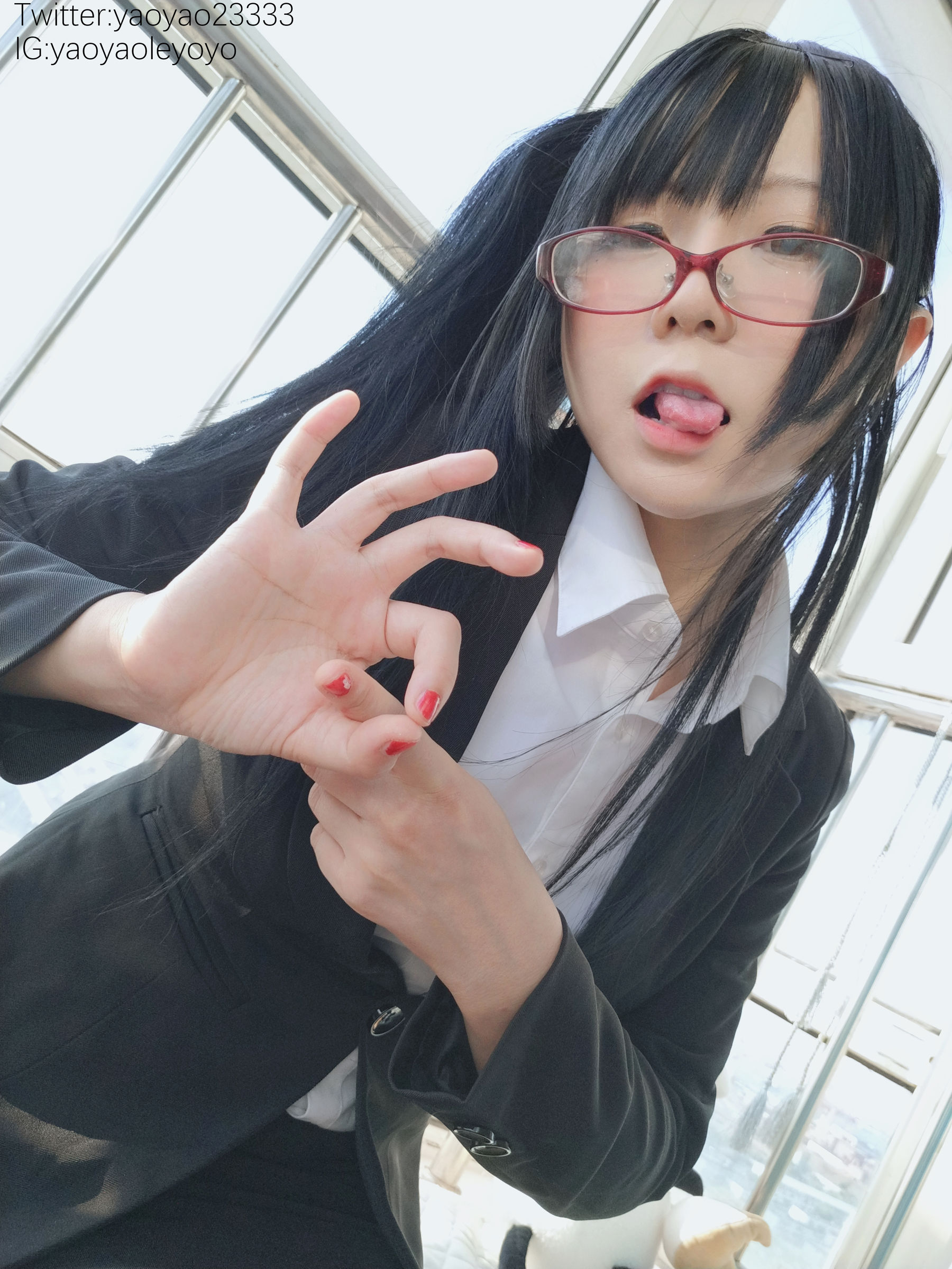 萌妹子Coser摇摇乐yoyo – 补习老师 Cosplay-第48张