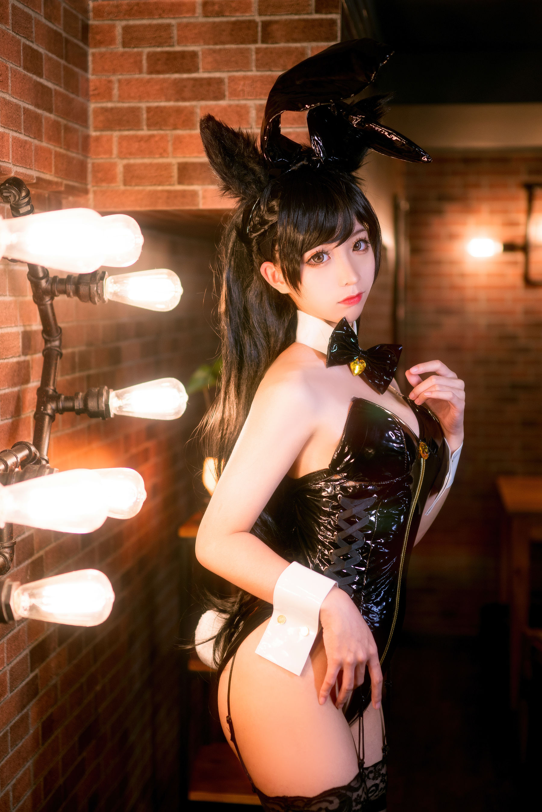 动漫博主蠢沫沫 爱宕兔女郎 Cosplay-第1张