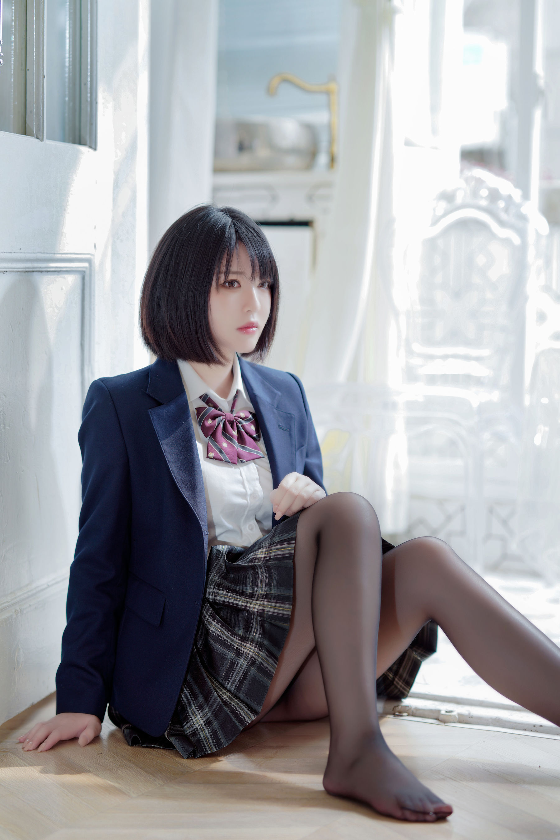 半半子 – 彼女の制服姿が好き Cosplay-第53张