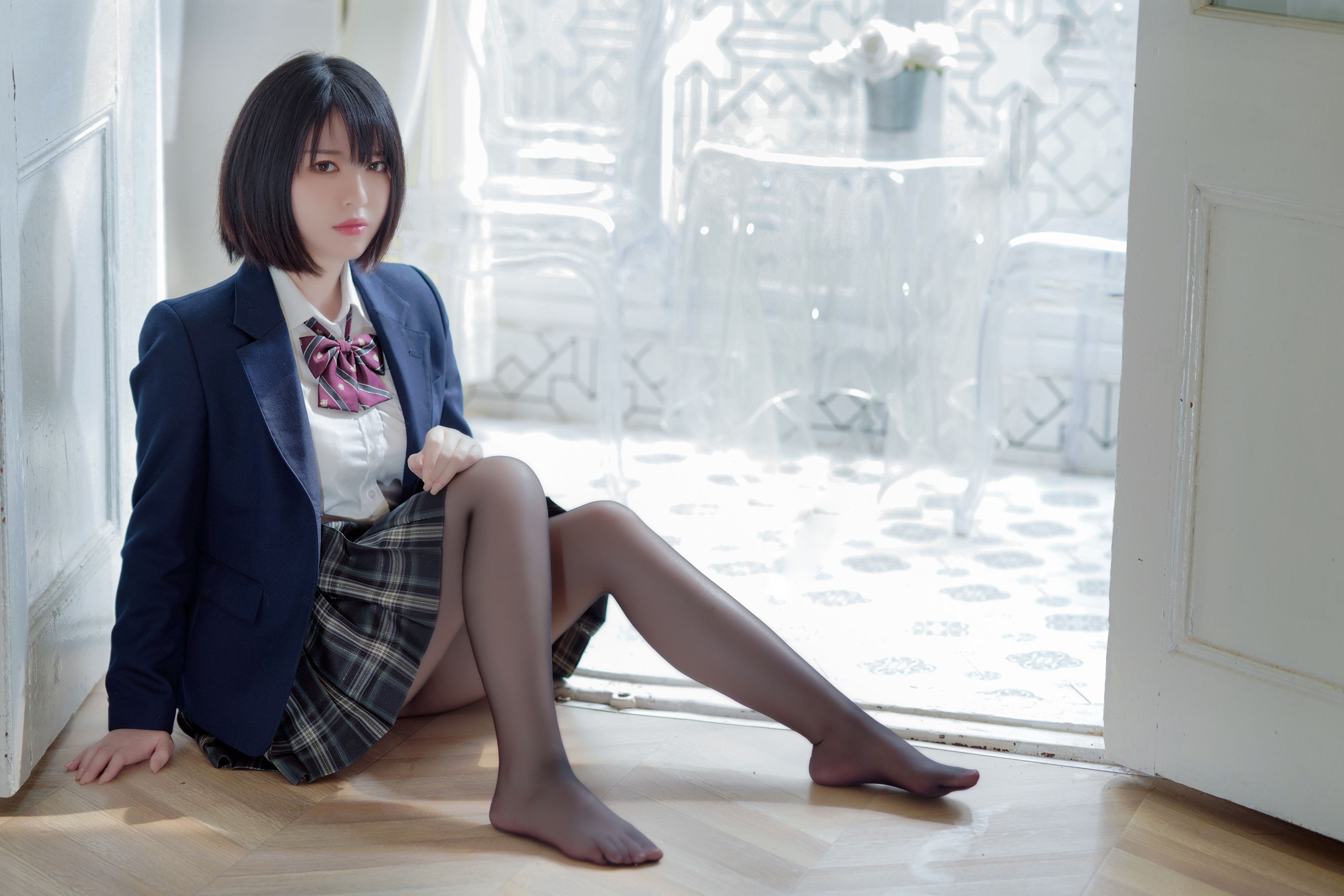 半半子 – 彼女の制服姿が好き Cosplay-第52张
