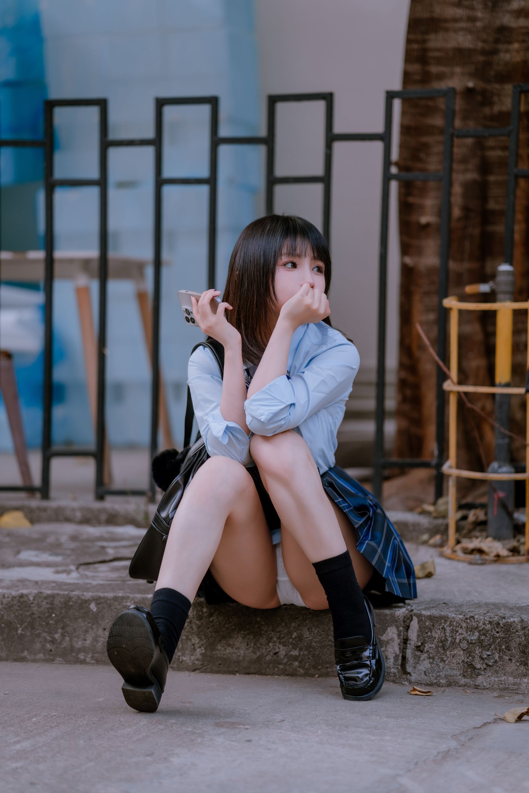 桜井宁宁 – JK之居家 Cosplay-第49张