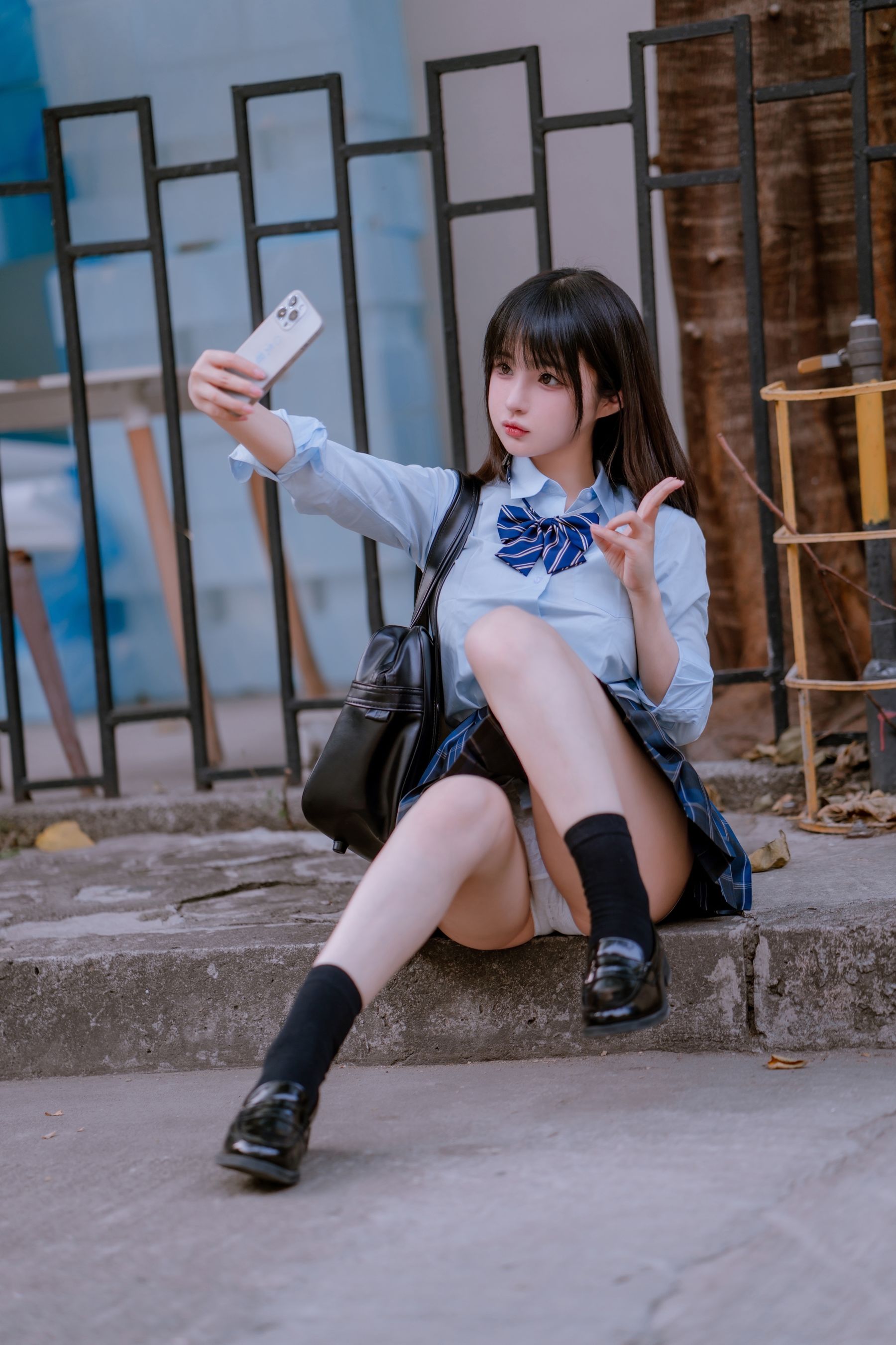 桜井宁宁 – JK之居家 Cosplay-第1张