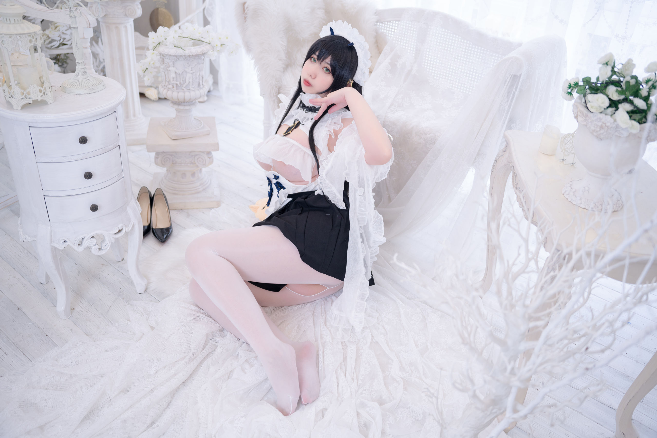 Meroko_魅瞳 – 碧蓝航线 不挠女仆没干劲的小姐姐 Cosplay-第50张