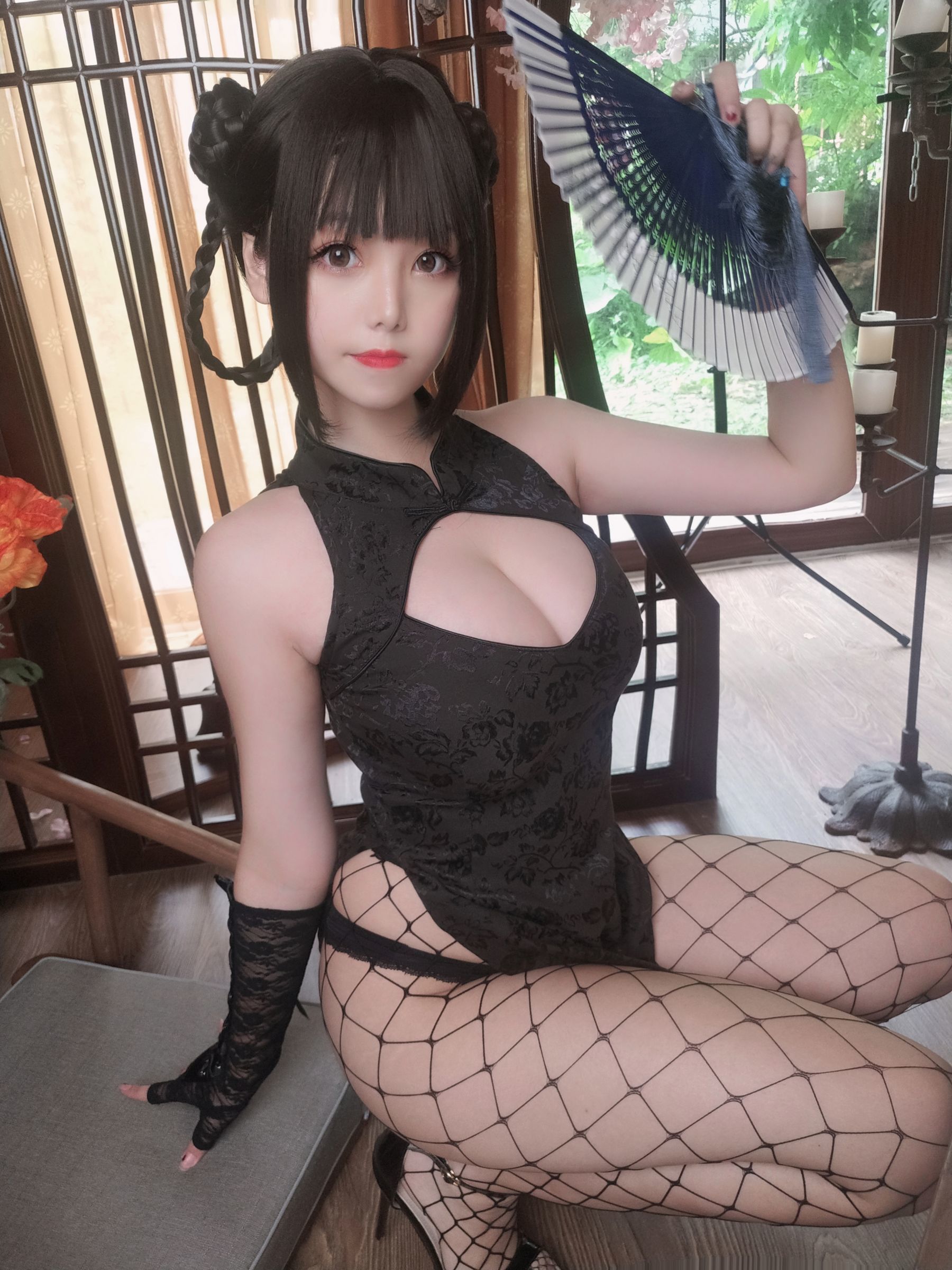 萌系小姐姐蜜汁猫裘 – 皮衣舞娘 Cosplay-第44张