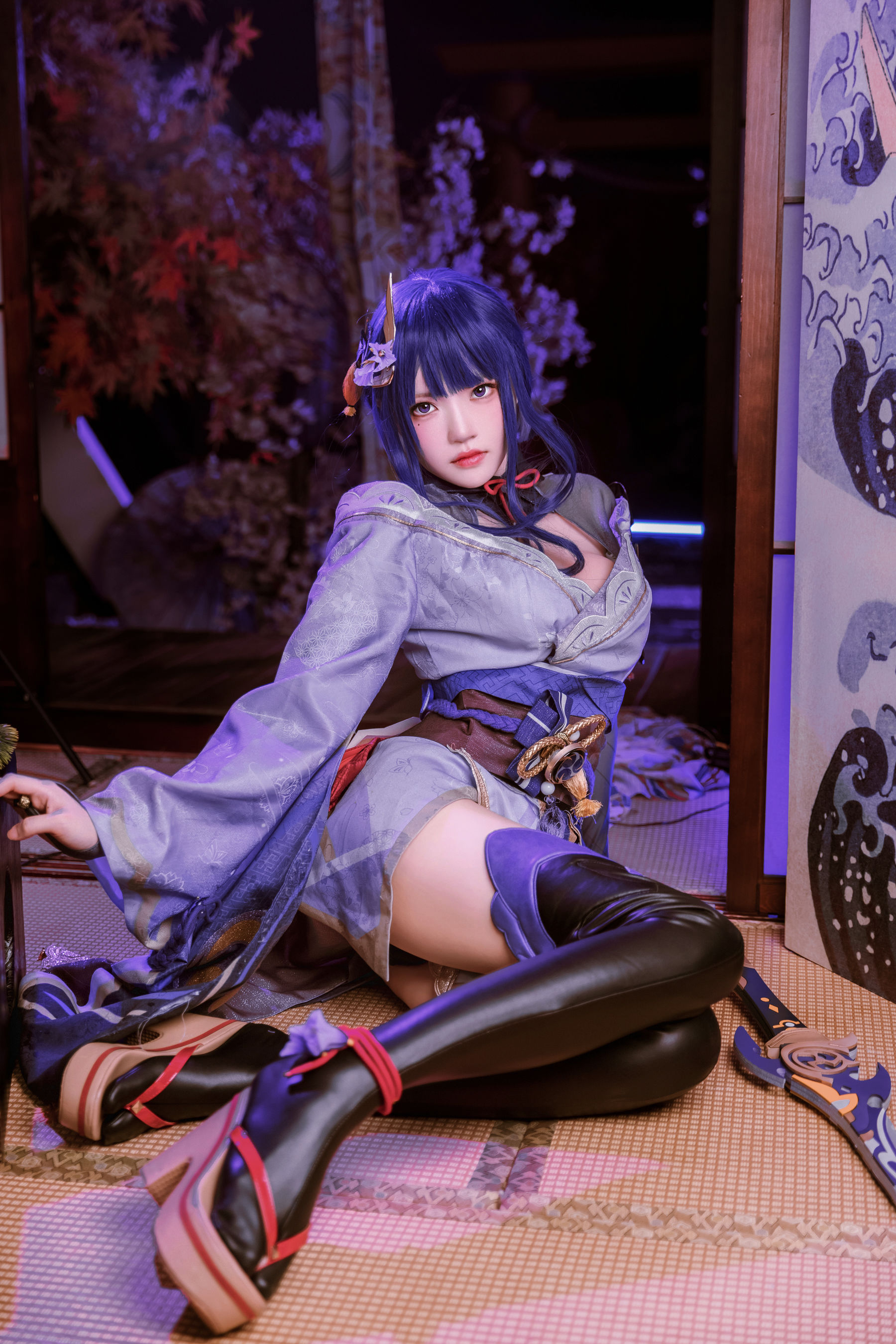 桜桃喵 – 雷电将军 Cosplay-第38张