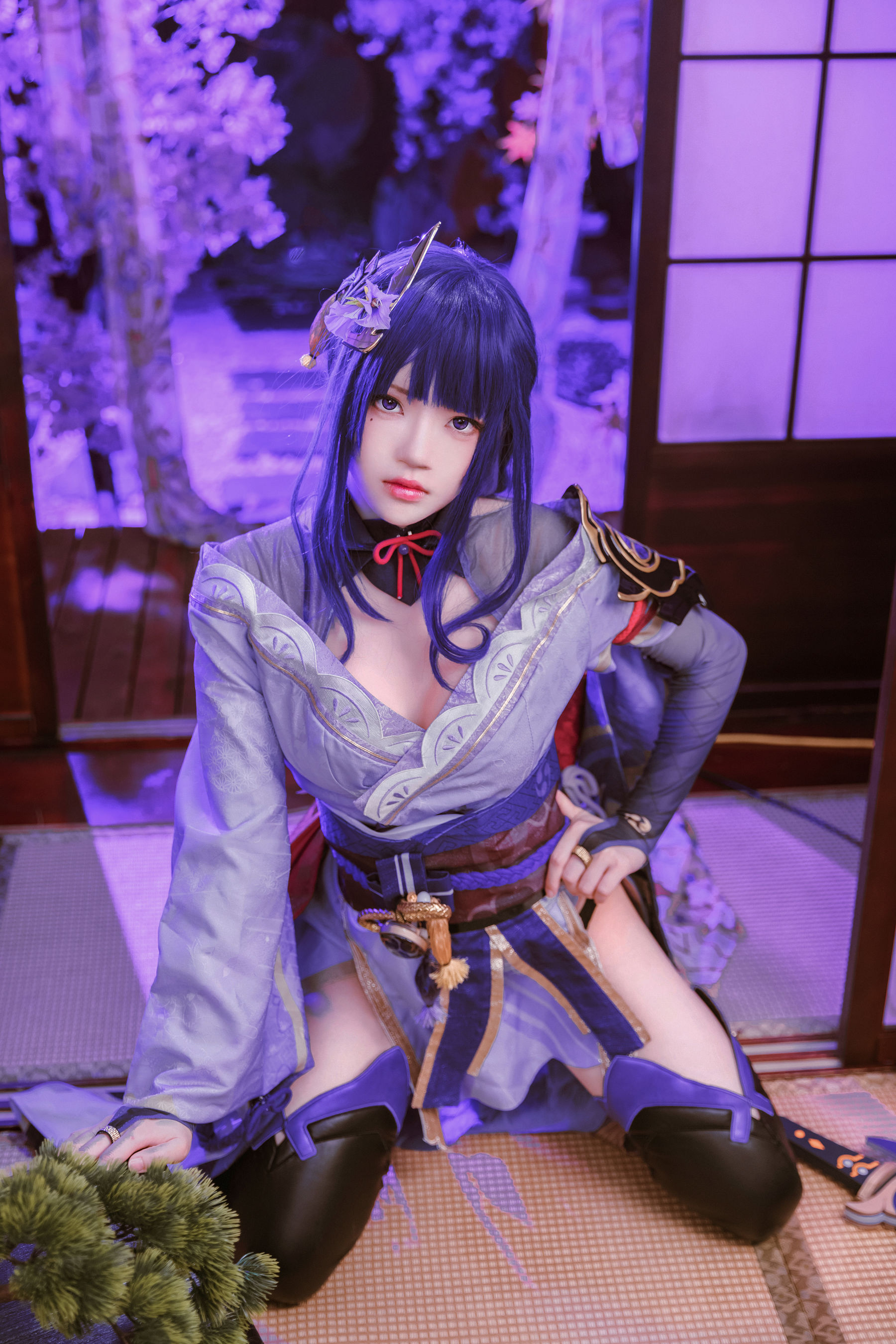 桜桃喵 – 雷电将军 Cosplay-第35张