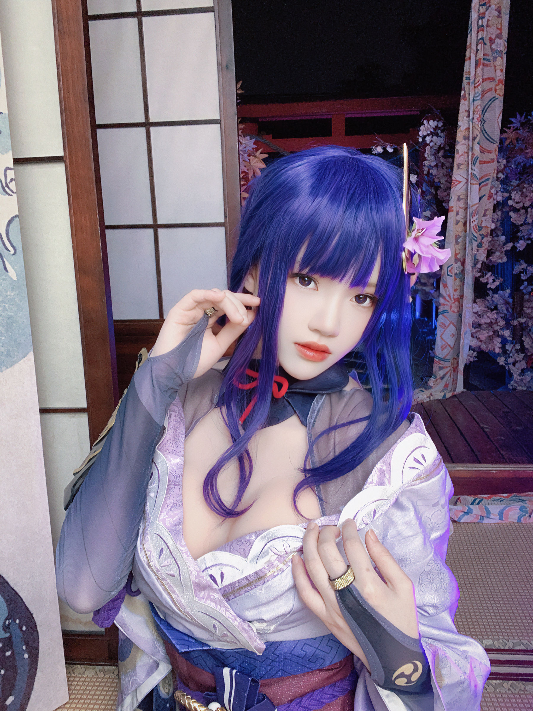 桜桃喵 – 雷电将军 Cosplay-第5张