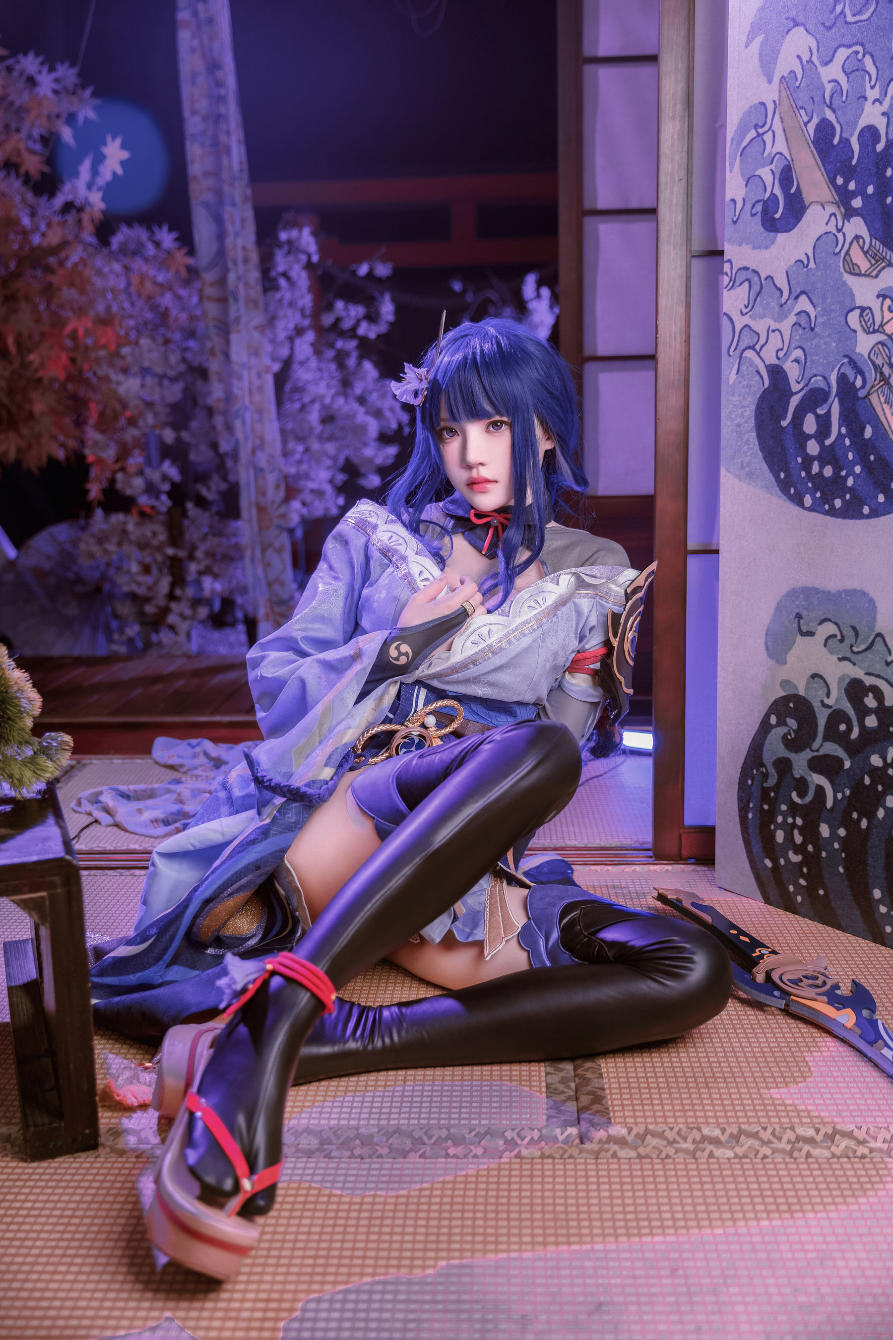 桜桃喵 – 雷电将军 Cosplay-第1张