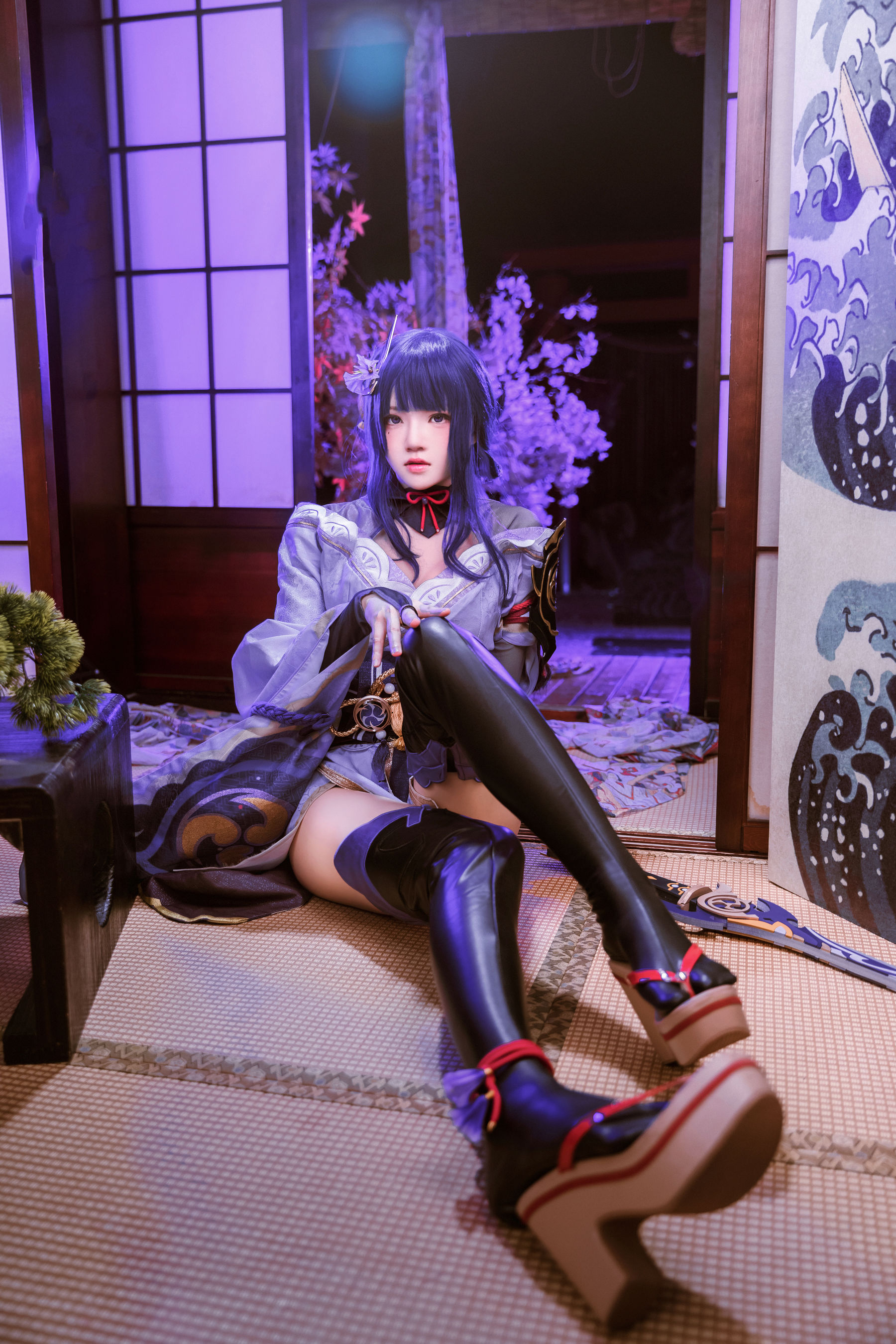 桜桃喵 – 雷电将军 Cosplay-第36张