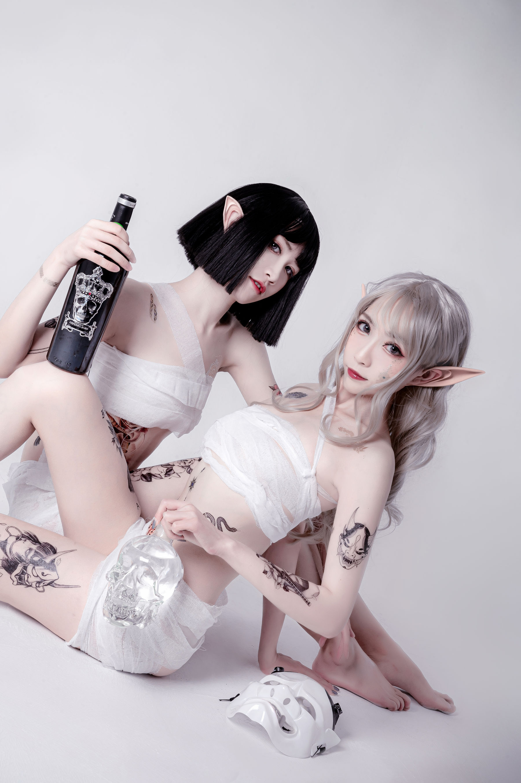 动漫博主阮邑_Fairy – 绑带和武士 Cosplay-第40张