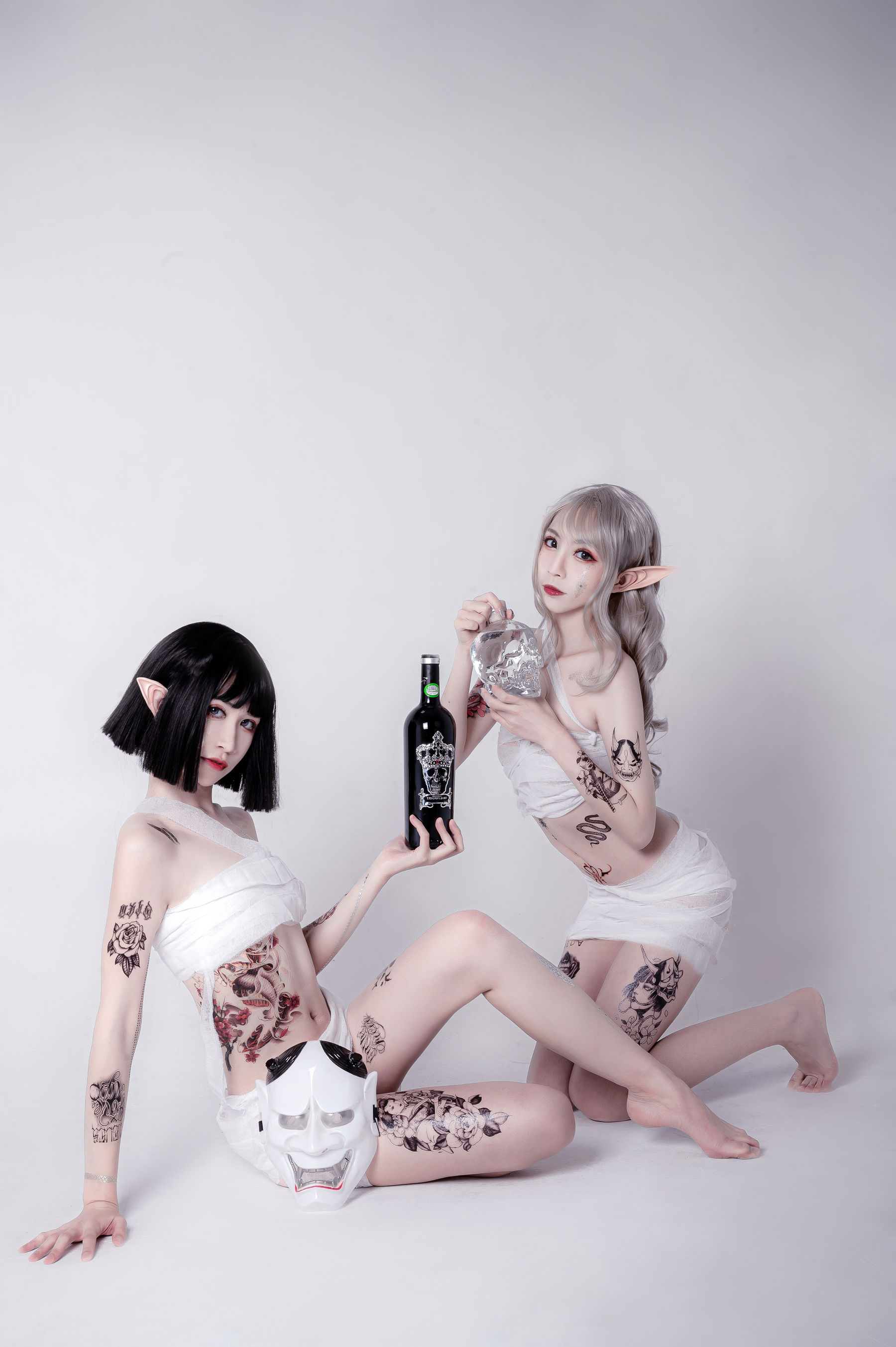 动漫博主阮邑_Fairy – 绑带和武士 Cosplay-第37张
