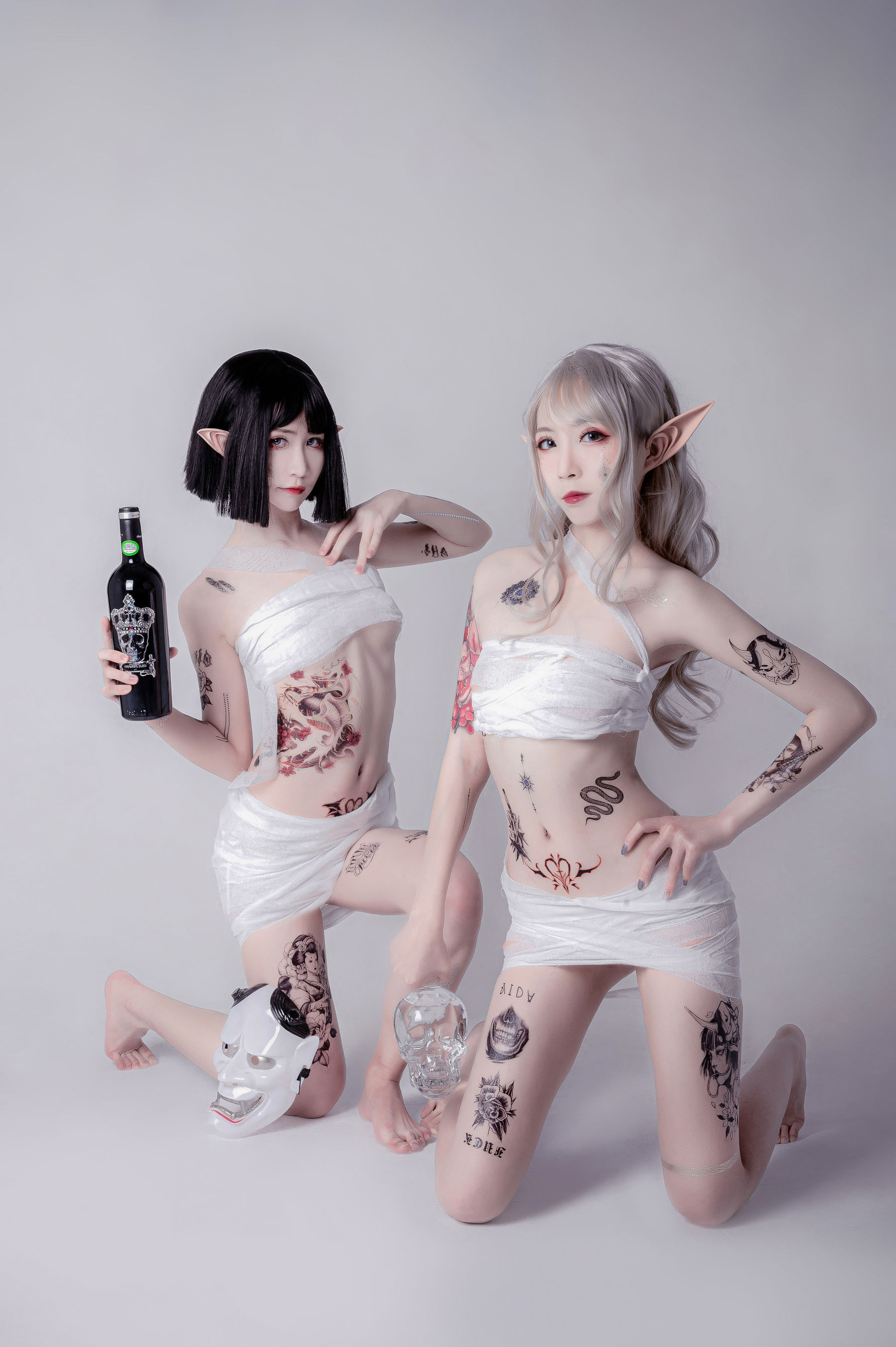 动漫博主阮邑_Fairy – 绑带和武士 Cosplay-第39张